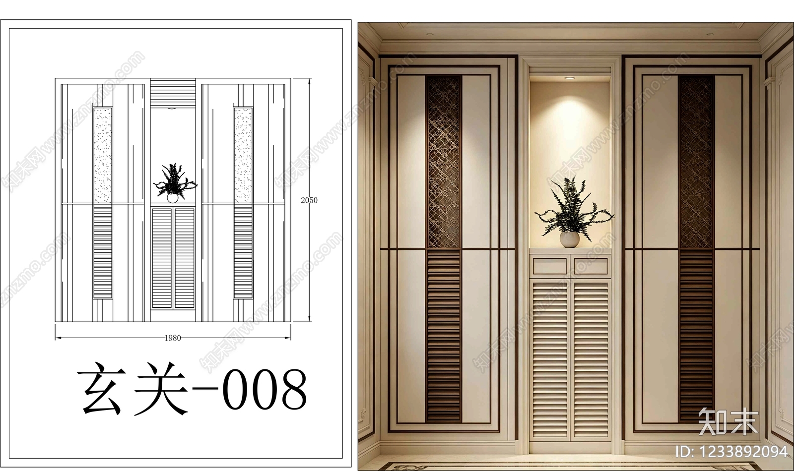 柜子cad施工图下载【ID:1233892094】