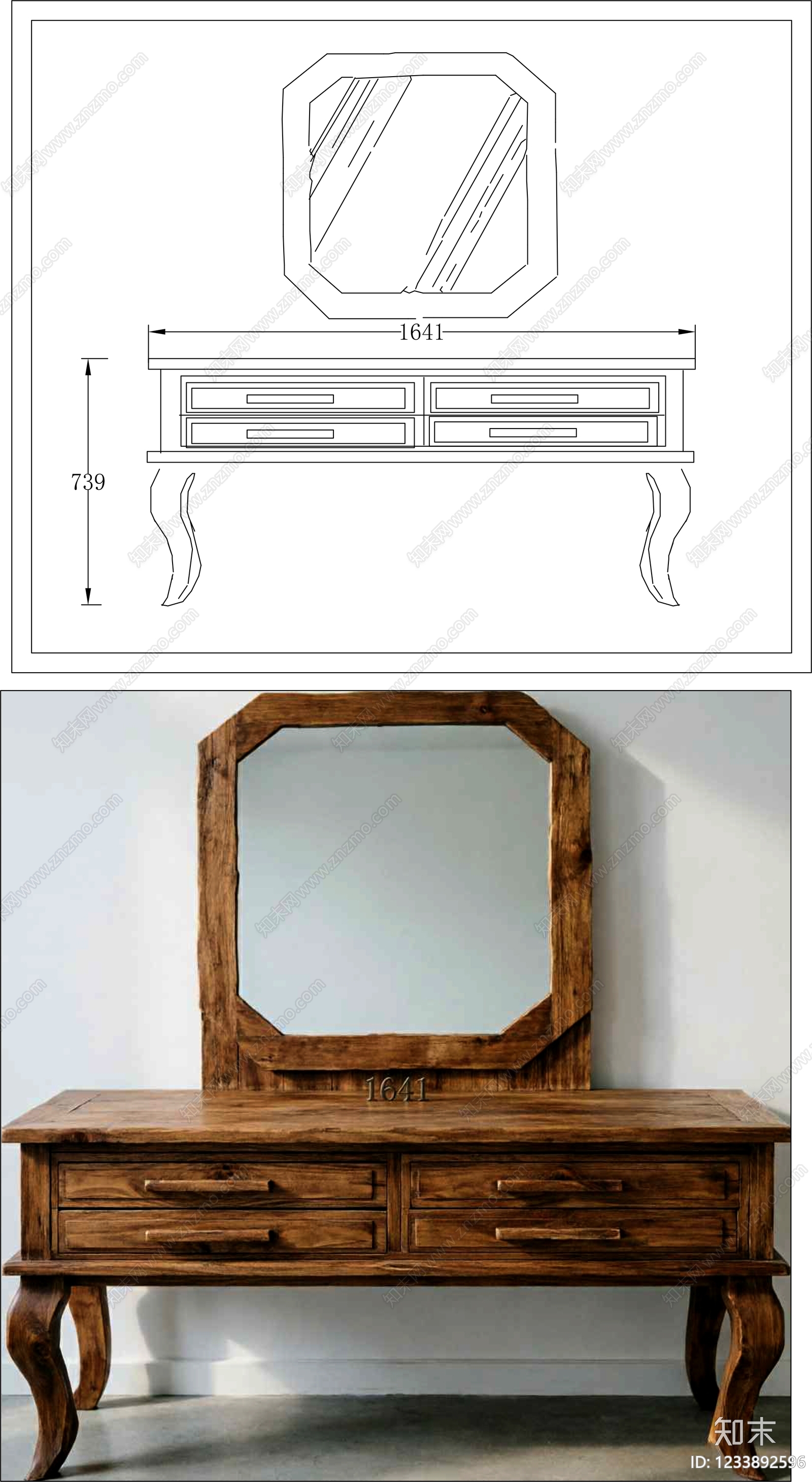柜子cad施工图下载【ID:1233892596】