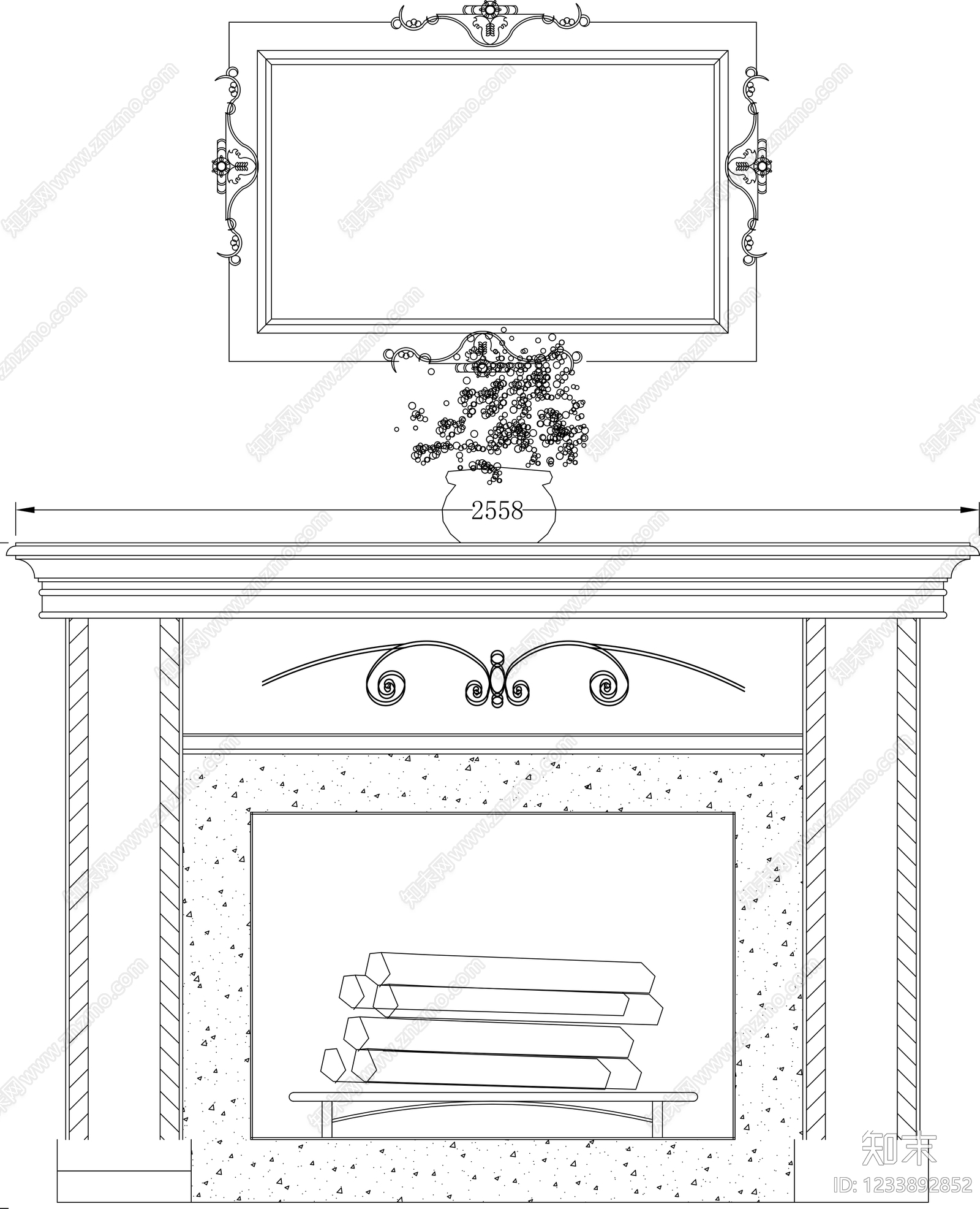 镜子cad施工图下载【ID:1233892852】
