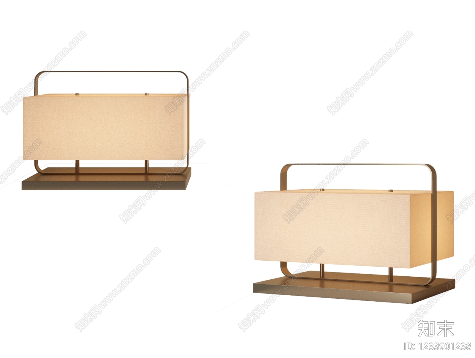 新中式灯具组合3D模型下载【ID:1233901238】