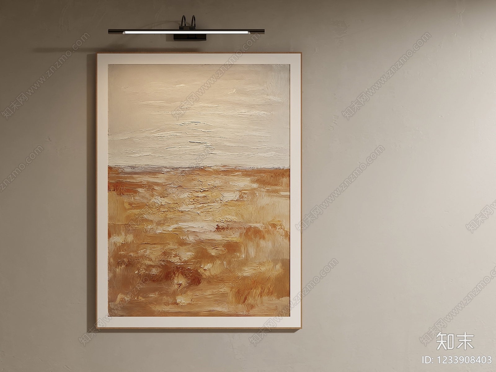 侘寂抽象挂画3D模型下载【ID:1233908403】