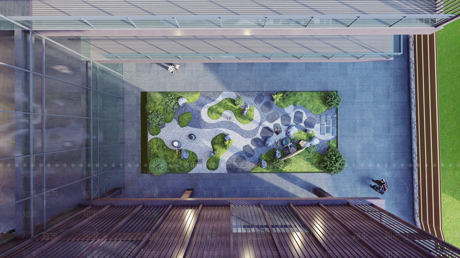 新中式景观室内景观SU模型下载【ID:1233916055】