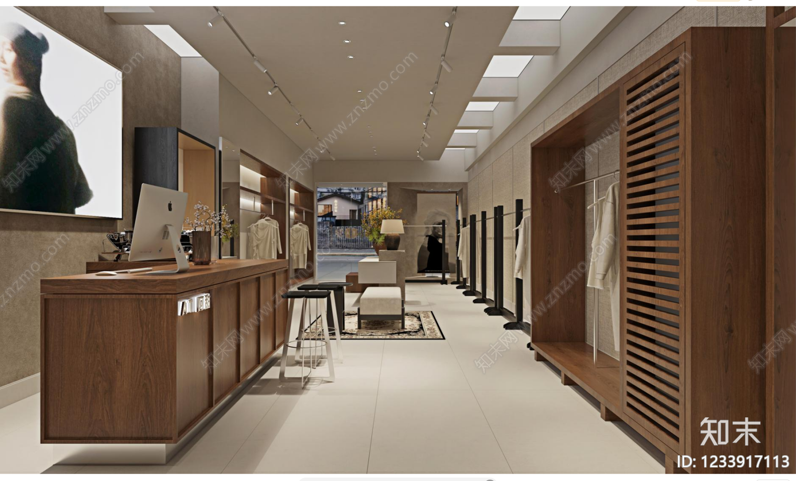 服装店cad施工图下载【ID:1233917113】