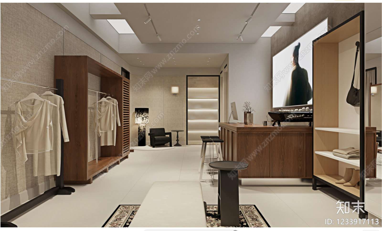 服装店cad施工图下载【ID:1233917113】