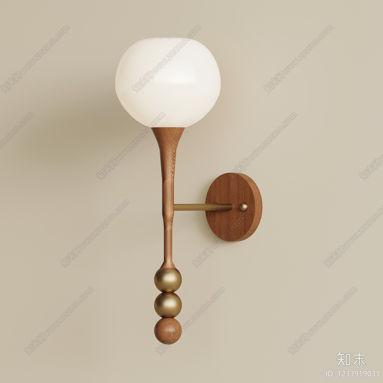 中古风墙面壁灯SU模型下载【ID:1233919031】