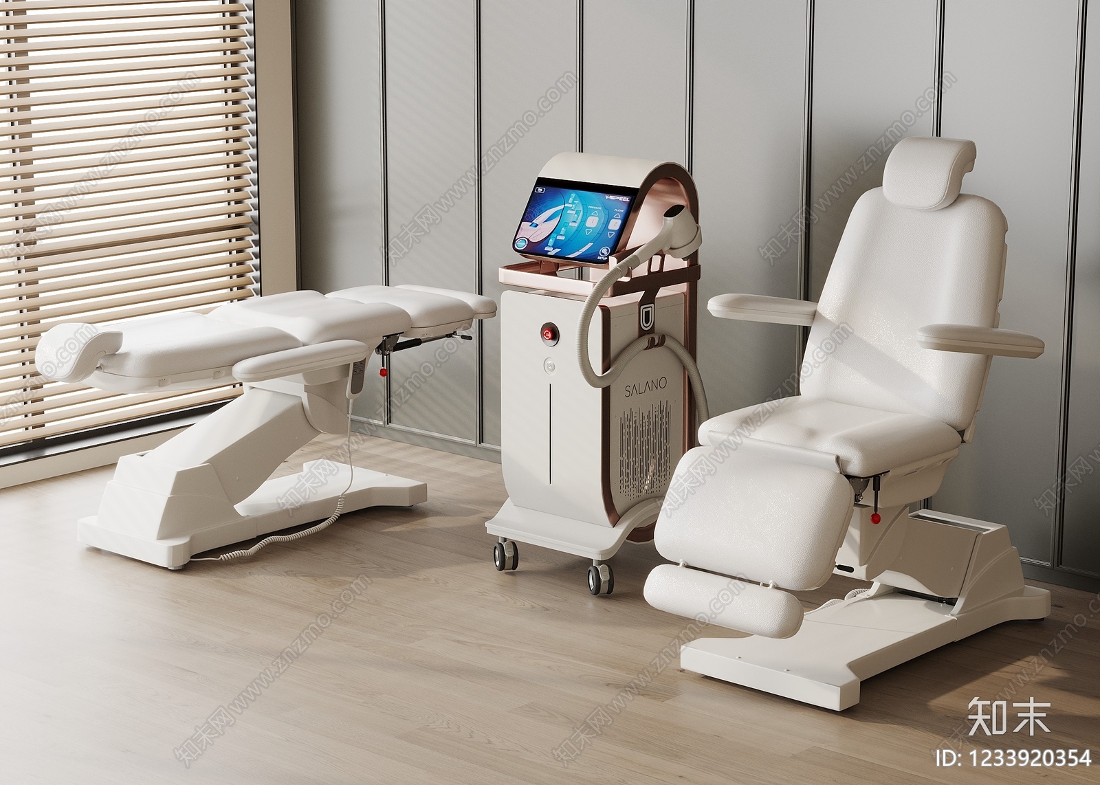 现代简约医疗器材3D模型渲染效果图