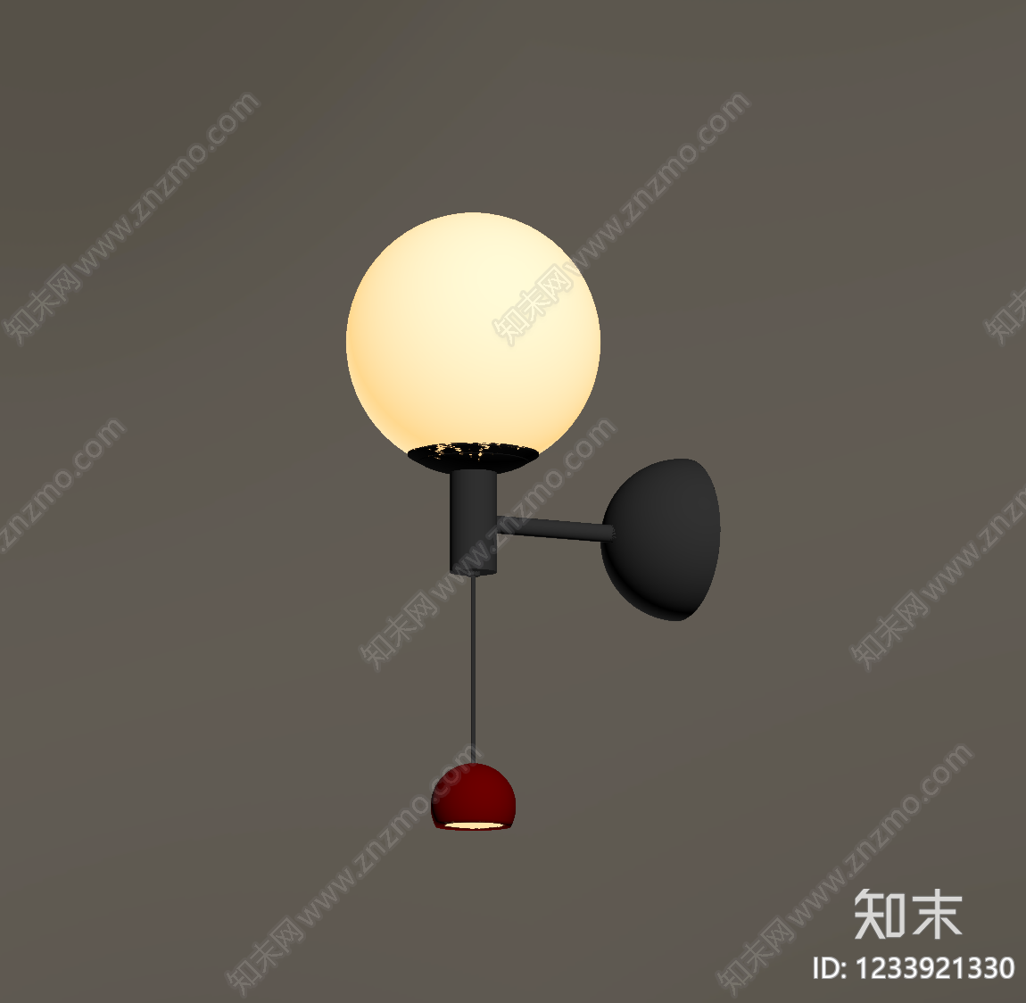 现代简约墙面壁灯SU模型下载【ID:1233921330】
