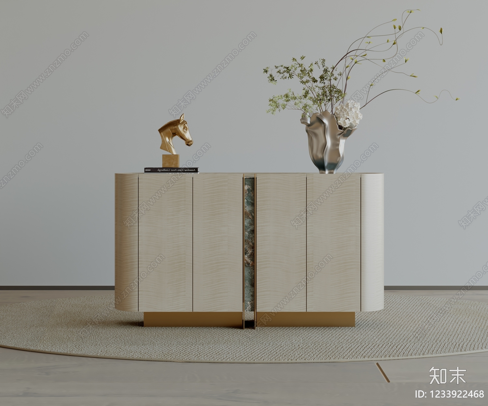 轻奢餐边柜3D模型下载【ID:1233922468】