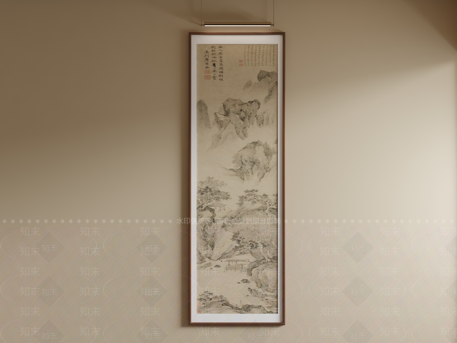 新中式山水画3D模型下载【ID:1233924601】