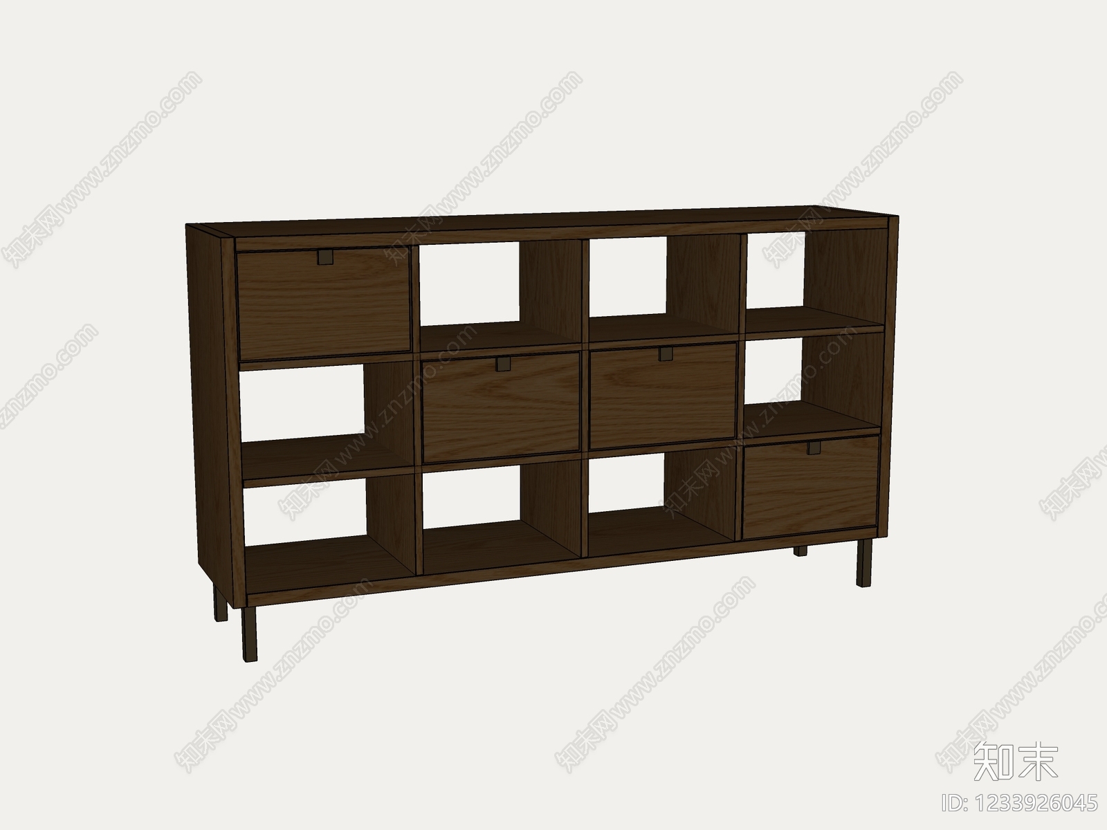 中古风玄关柜SU模型下载【ID:1233926045】