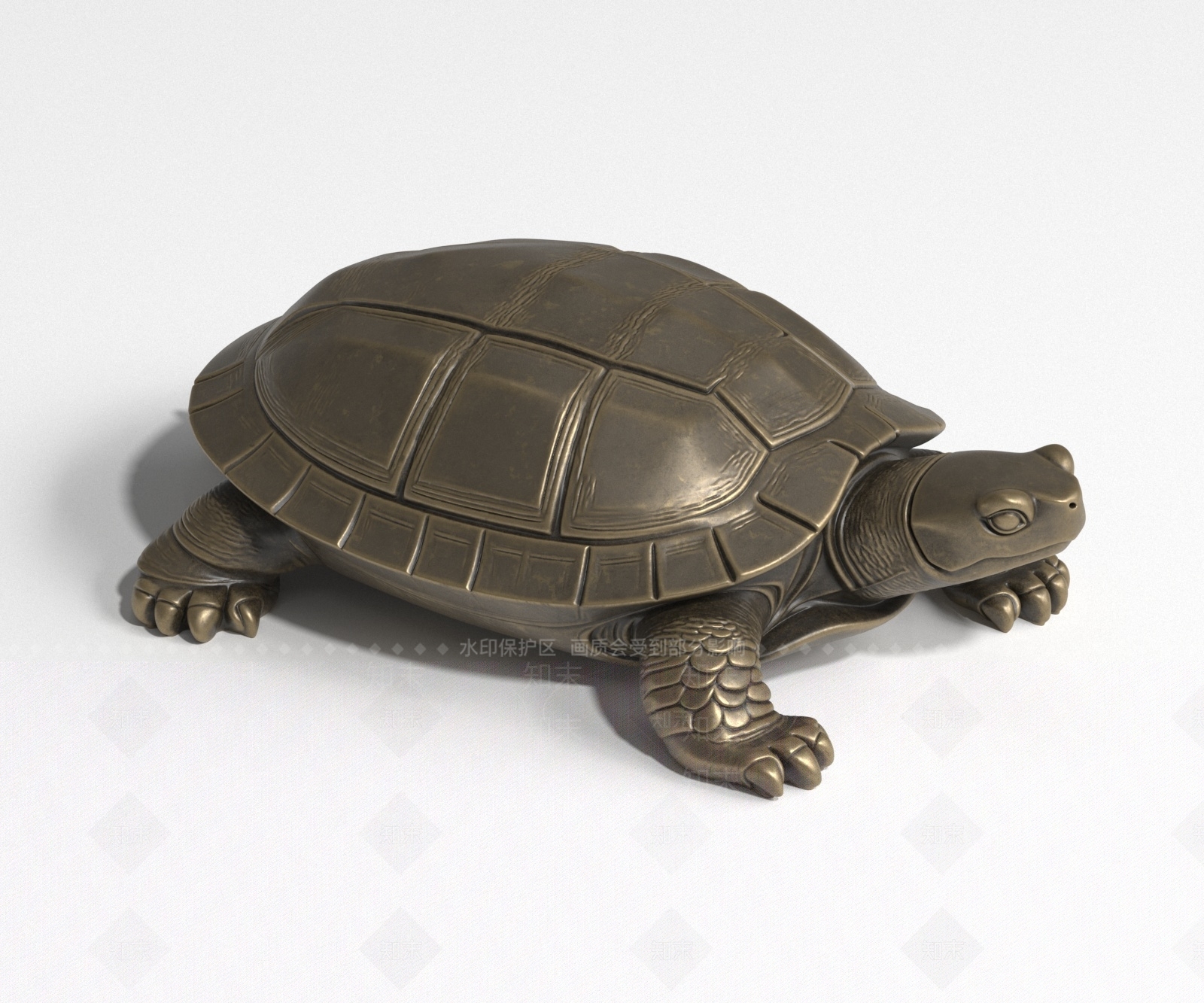 中式雕塑摆件3D模型下载【ID:1233938302】