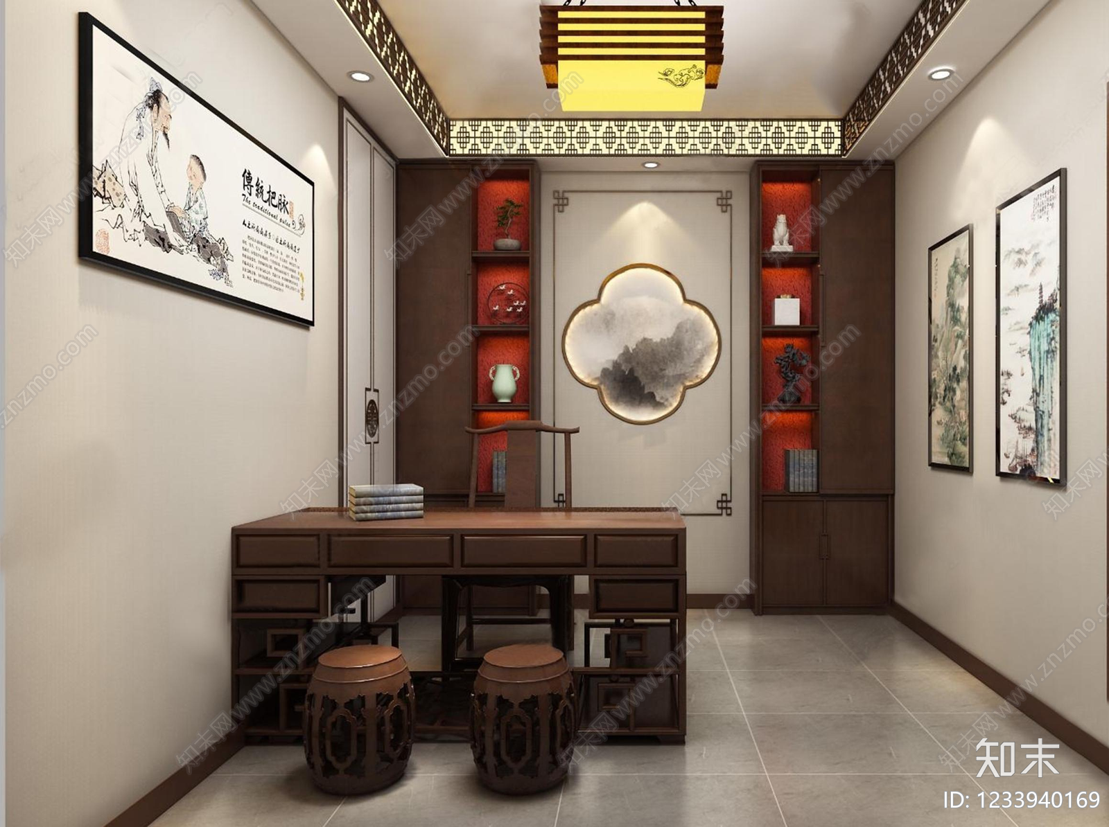 中医馆cad施工图下载【ID:1233940169】