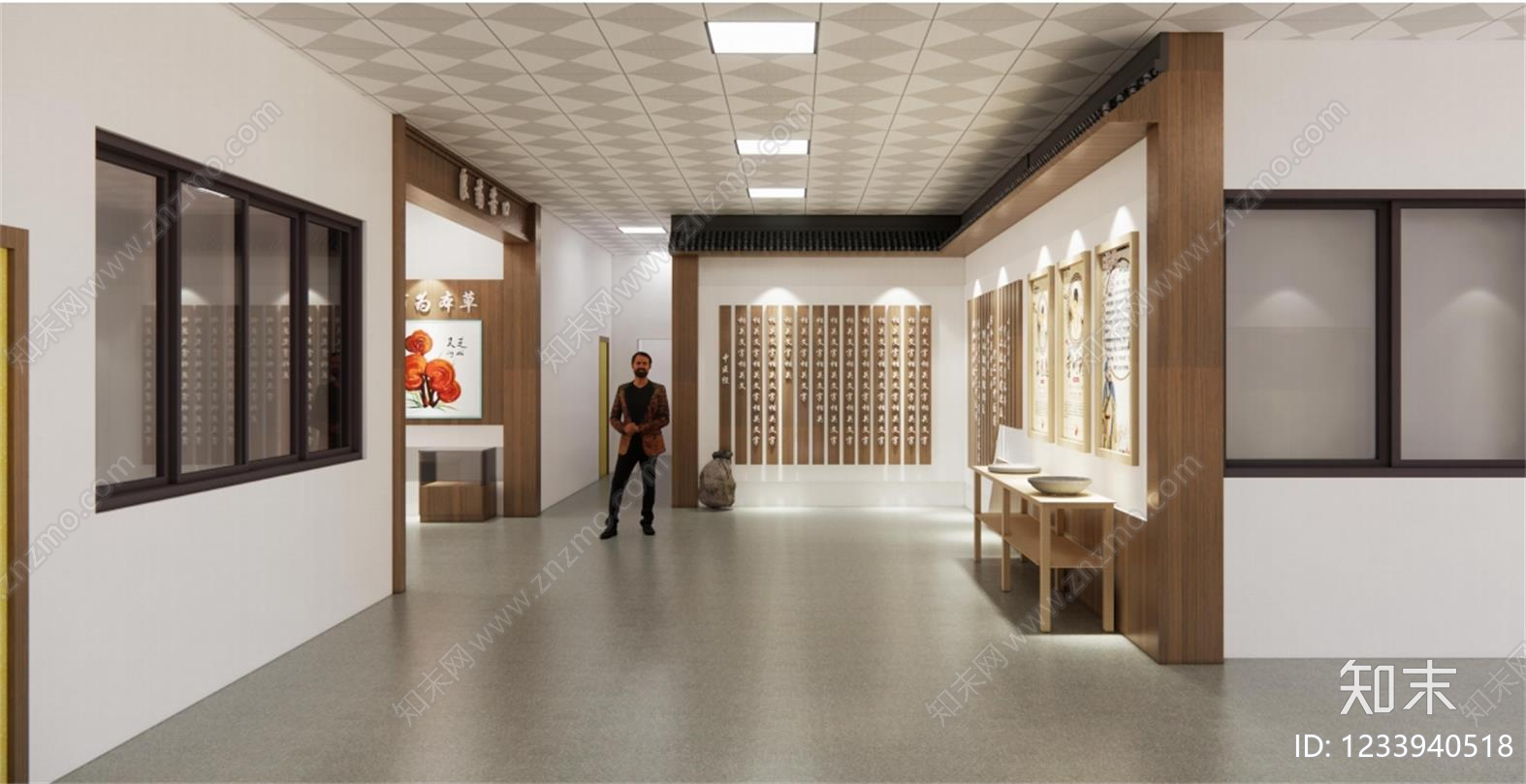 文化展厅cad施工图下载【ID:1233940518】