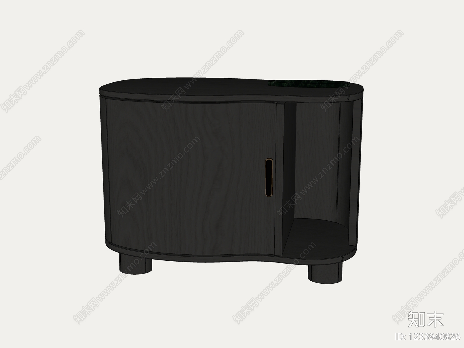 中古风床头柜SU模型下载【ID:1233940826】