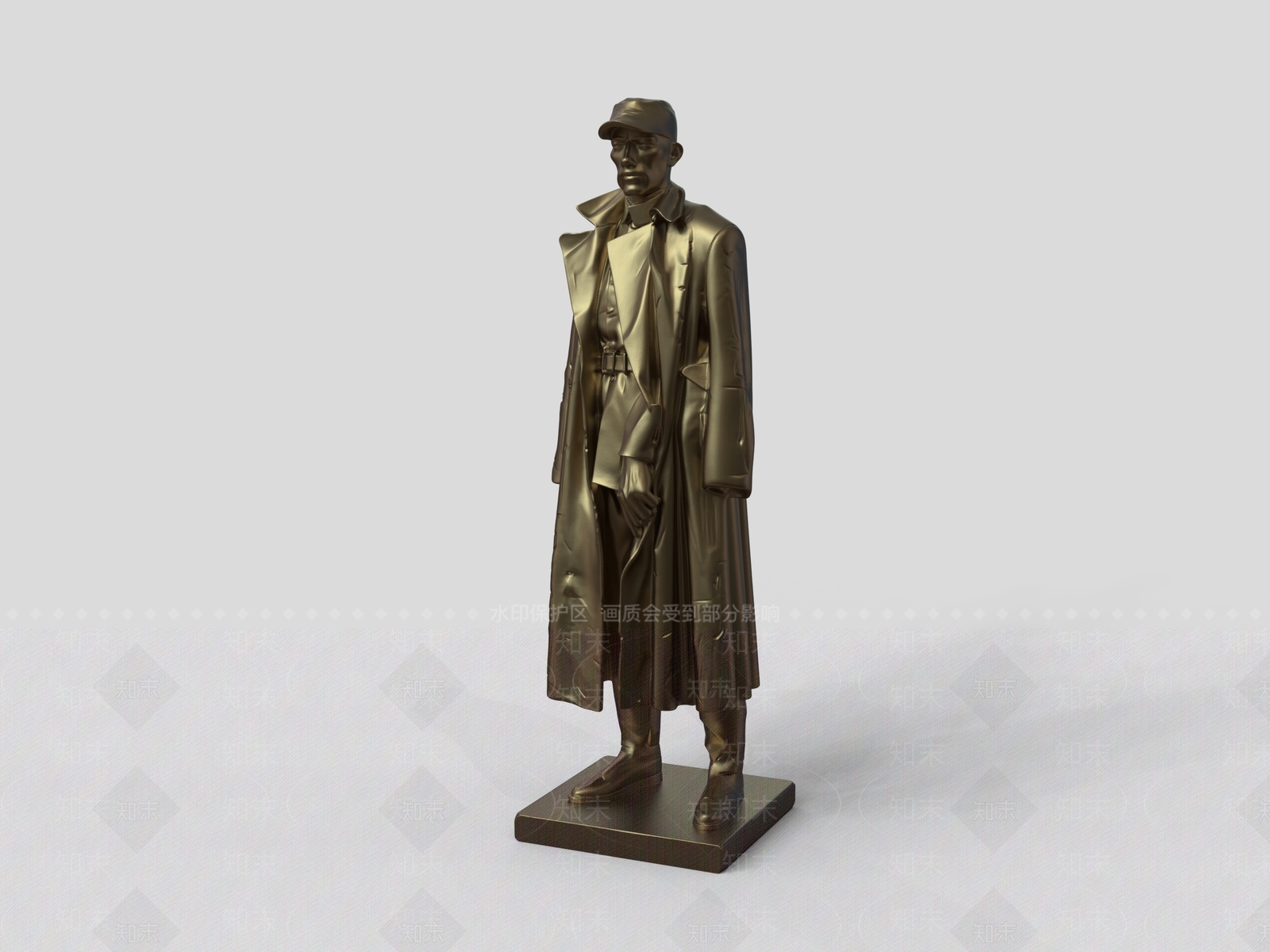 中式雕塑摆件3D模型下载【ID:1233941601】