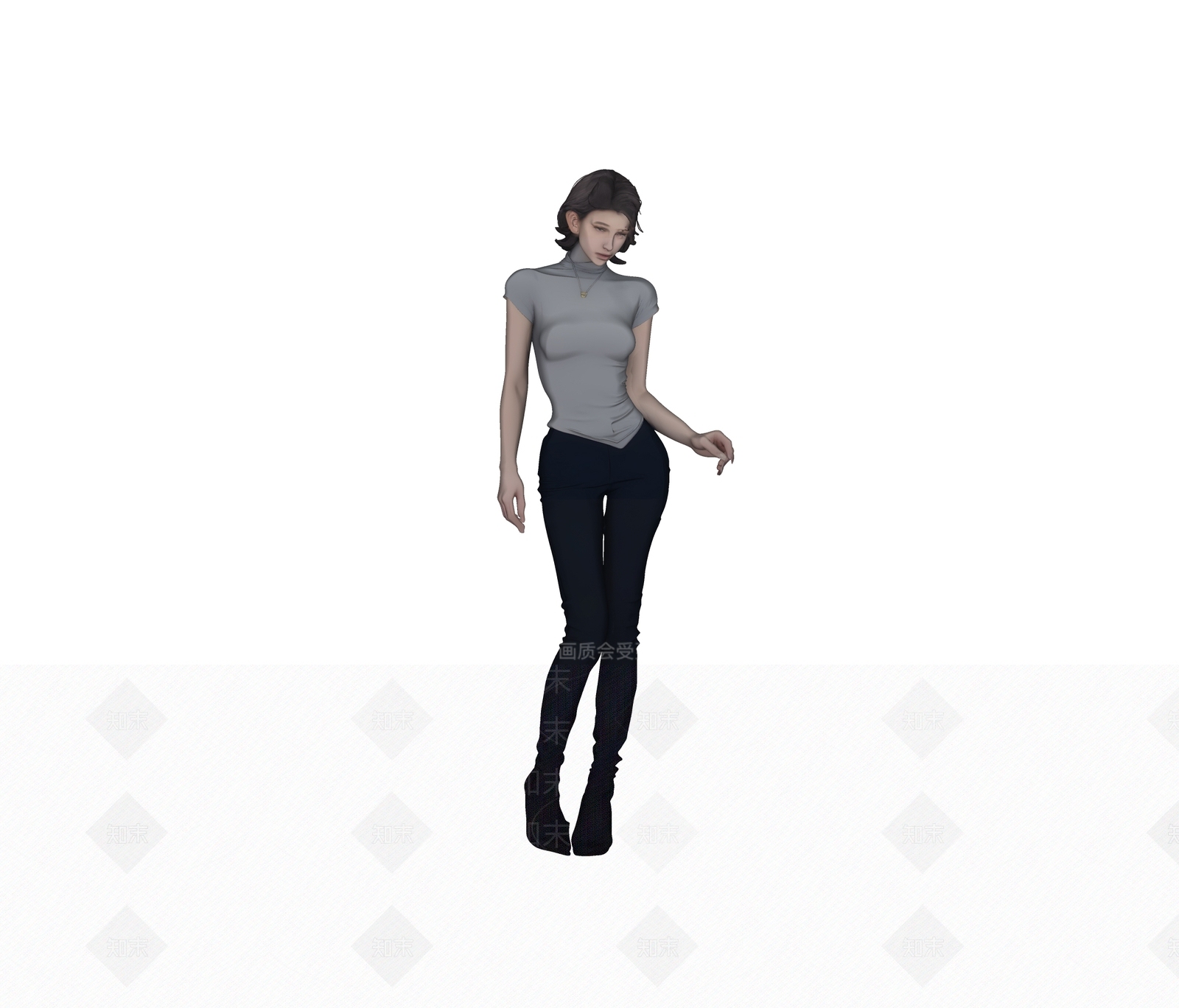 女人SU模型下载【ID:1233942176】