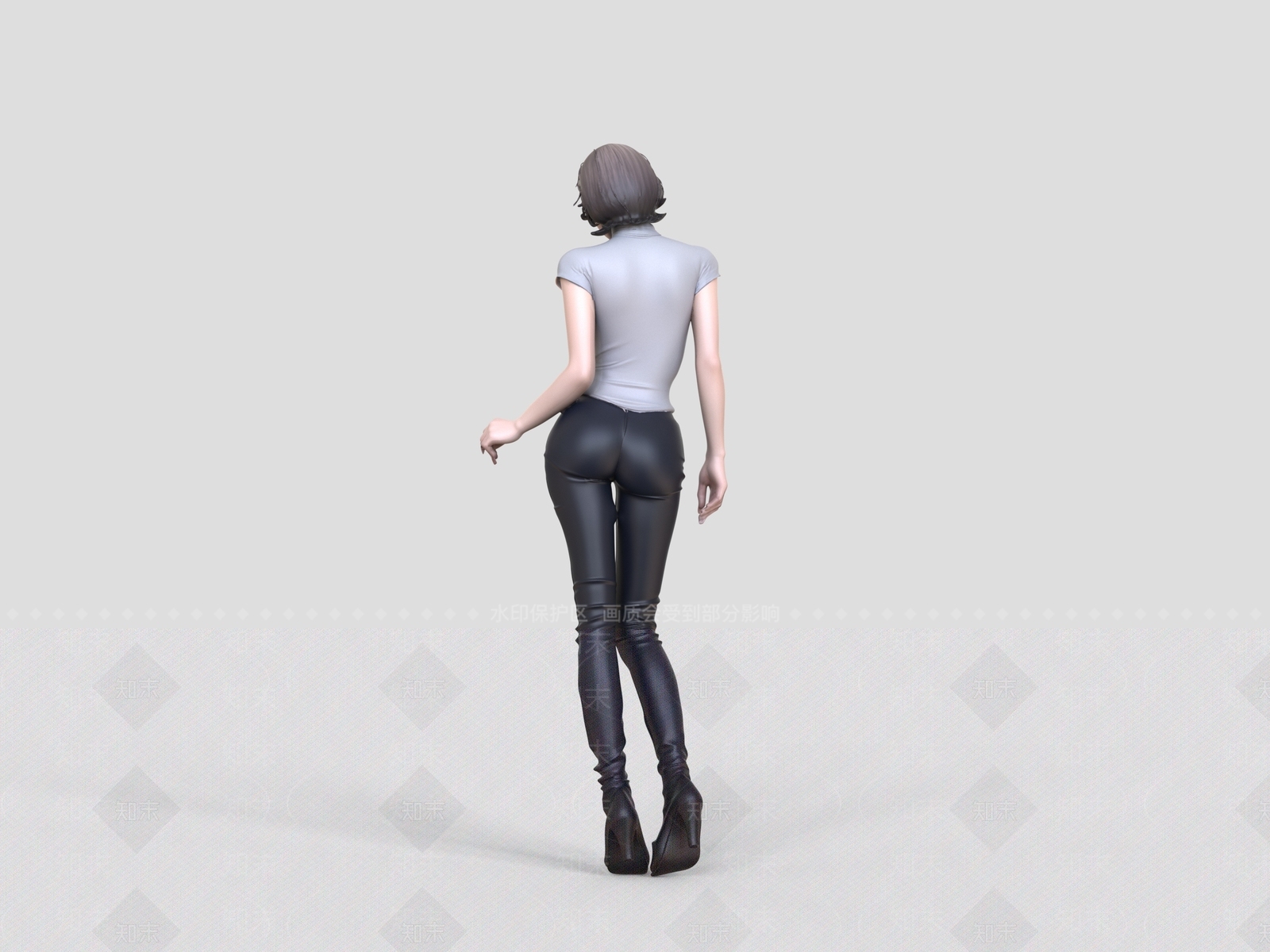 女人SU模型下载【ID:1233942176】
