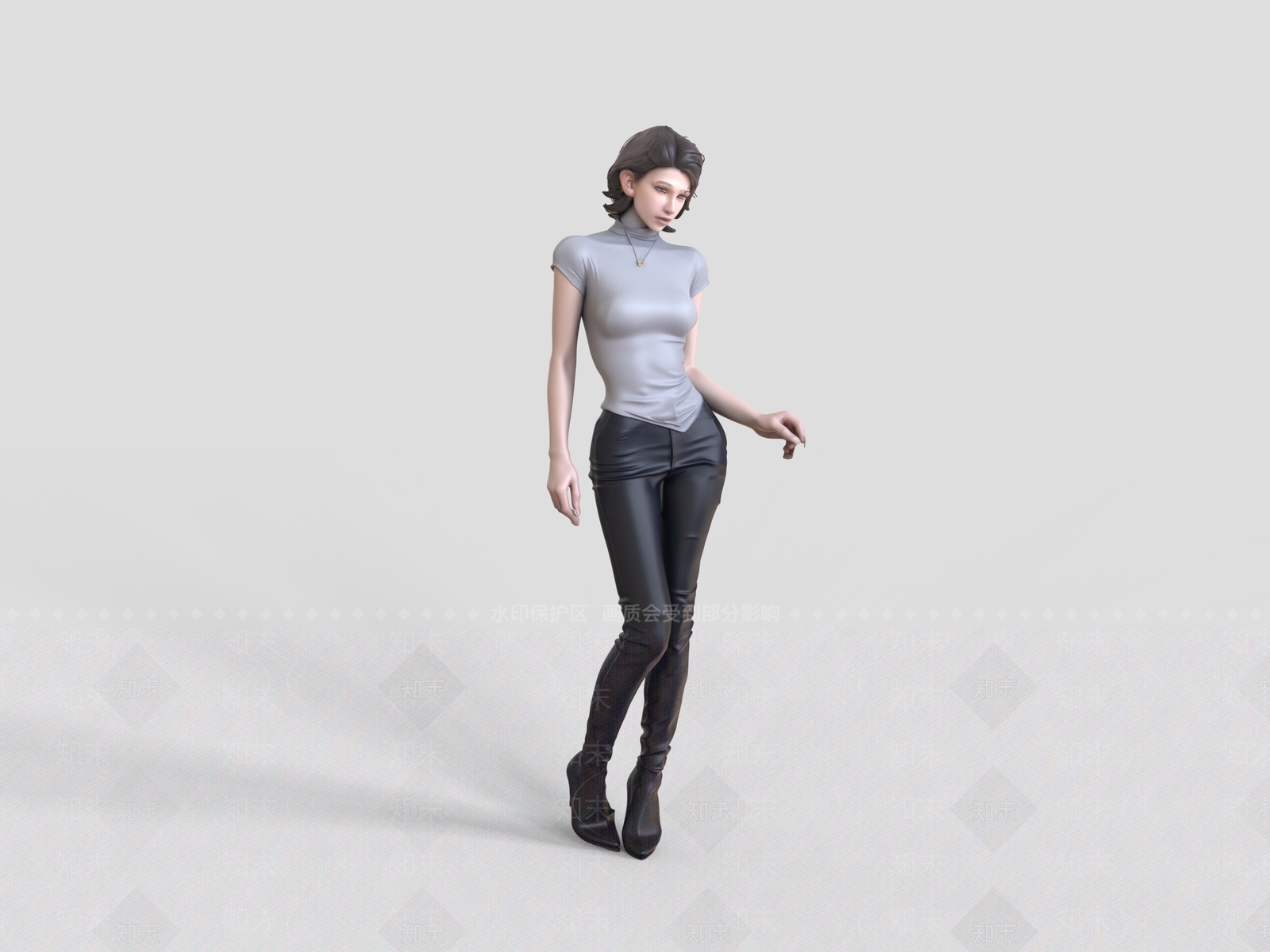 女人SU模型下载【ID:1233942176】