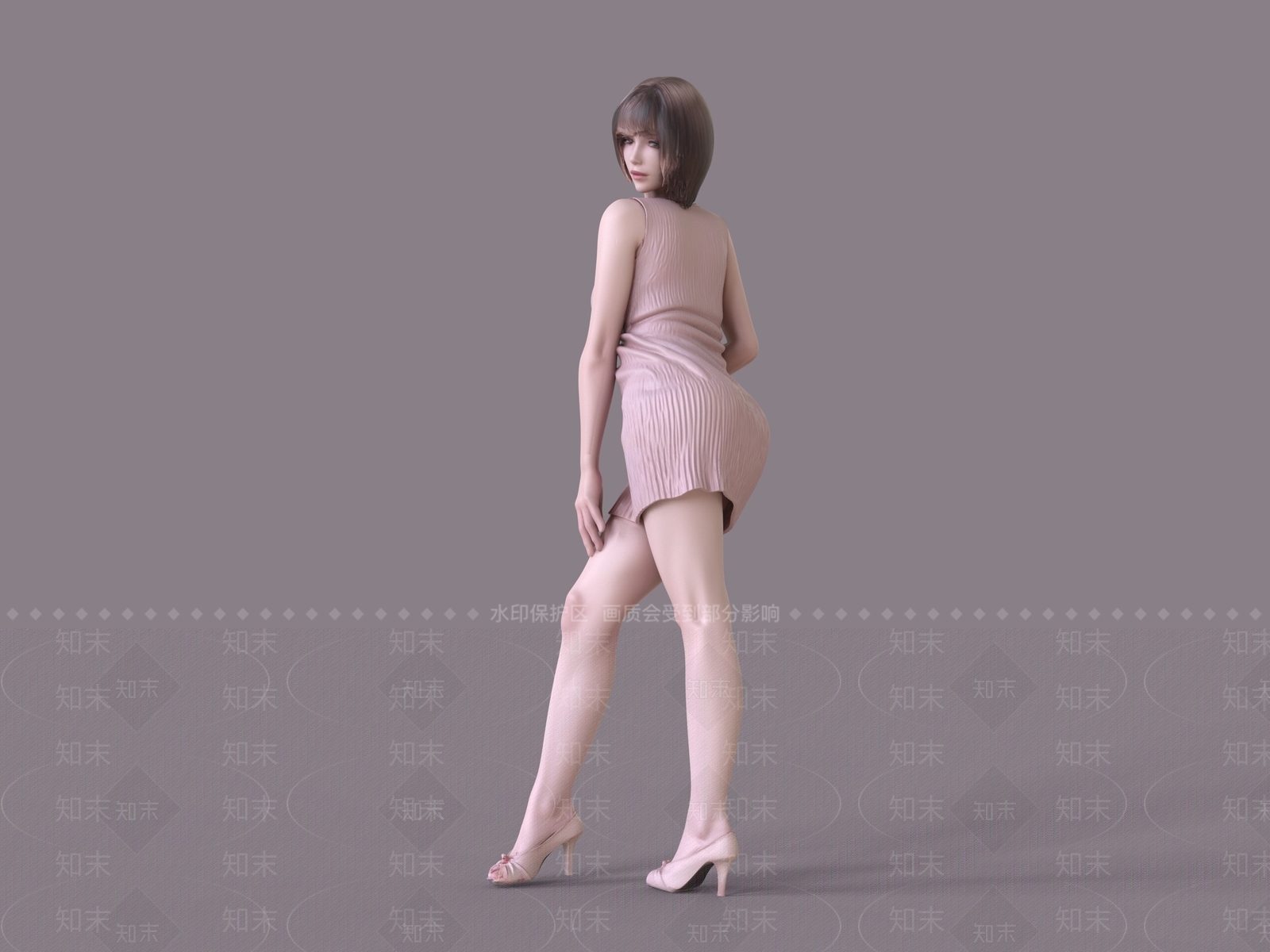 女人SU模型下载【ID:1233942385】