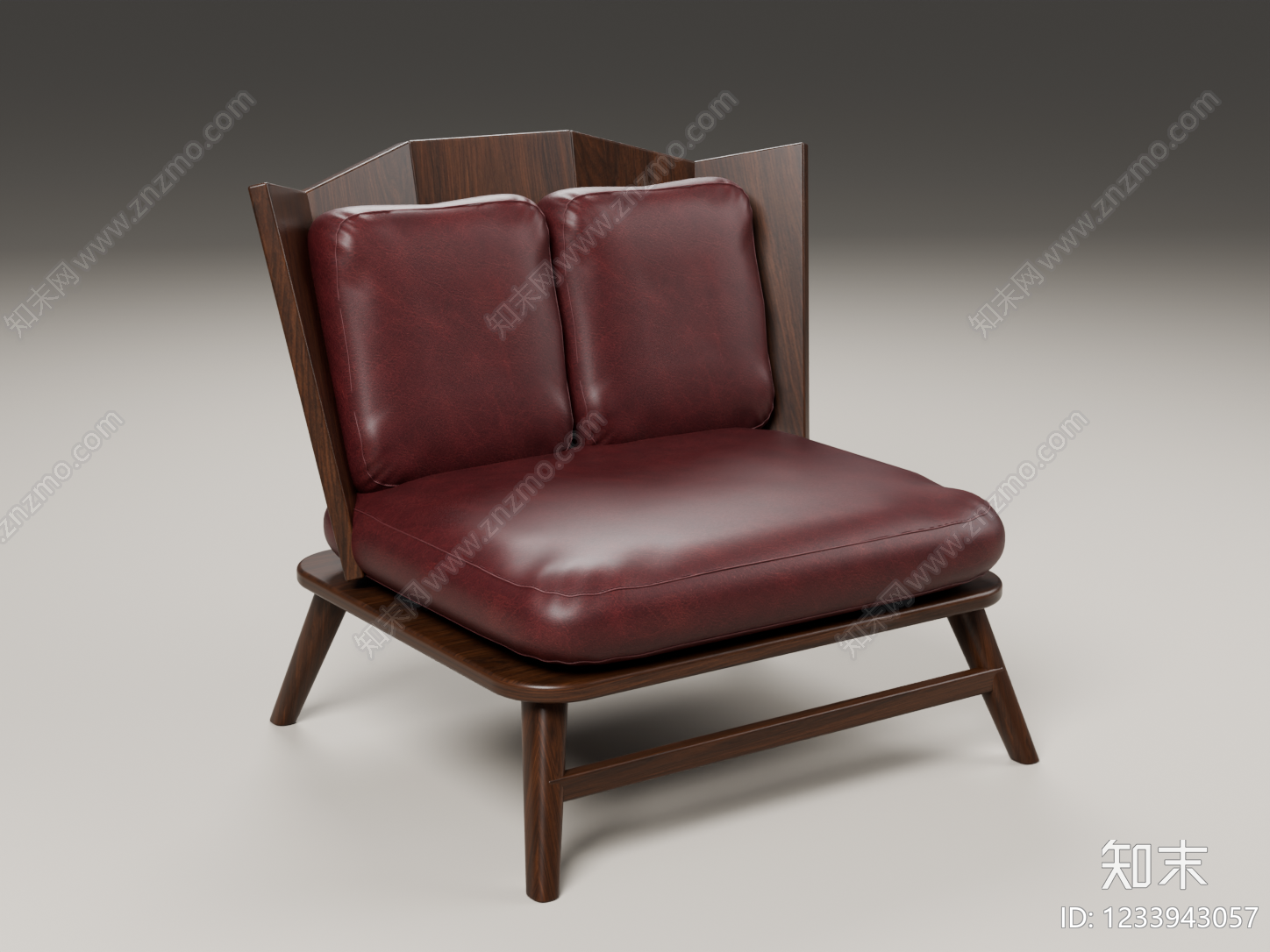 中古风休闲椅SU模型下载【ID:1233943057】