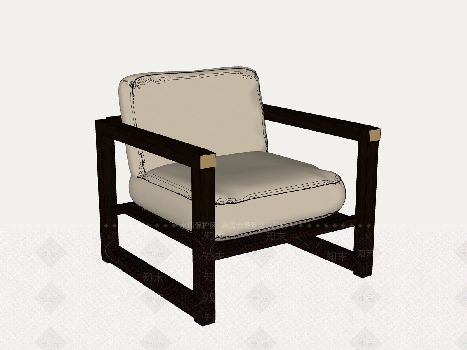 中古风休闲椅SU模型下载【ID:1233943117】