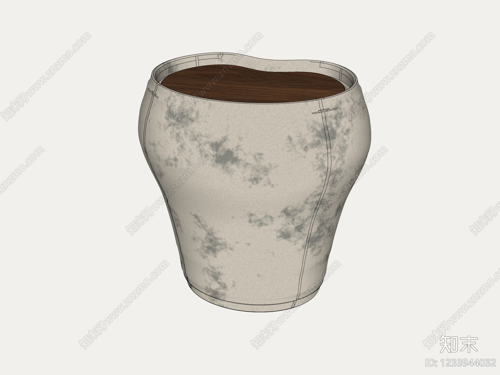侘寂边几SU模型下载【ID:1233944032】