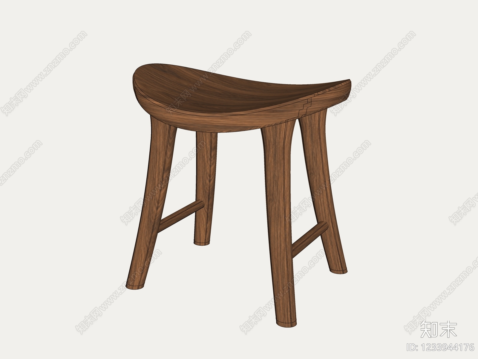 中古风其他凳子SU模型下载【ID:1233944176】