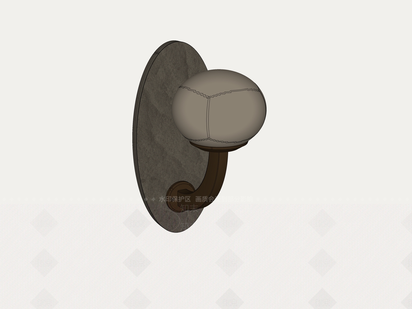 轻奢壁灯SU模型下载【ID:1233944603】
