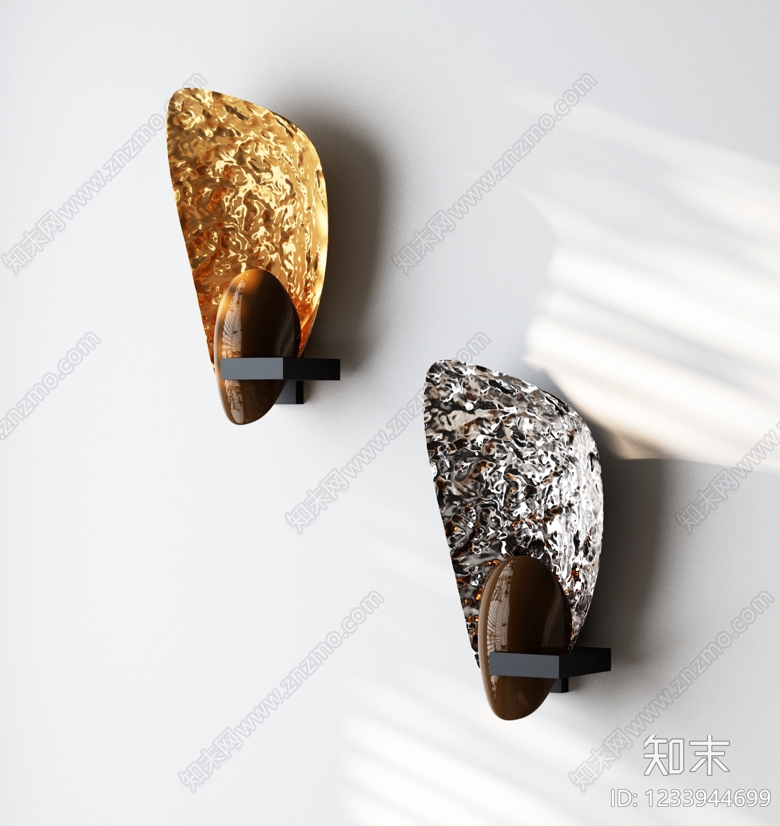 轻奢壁灯3D模型下载【ID:1233944699】