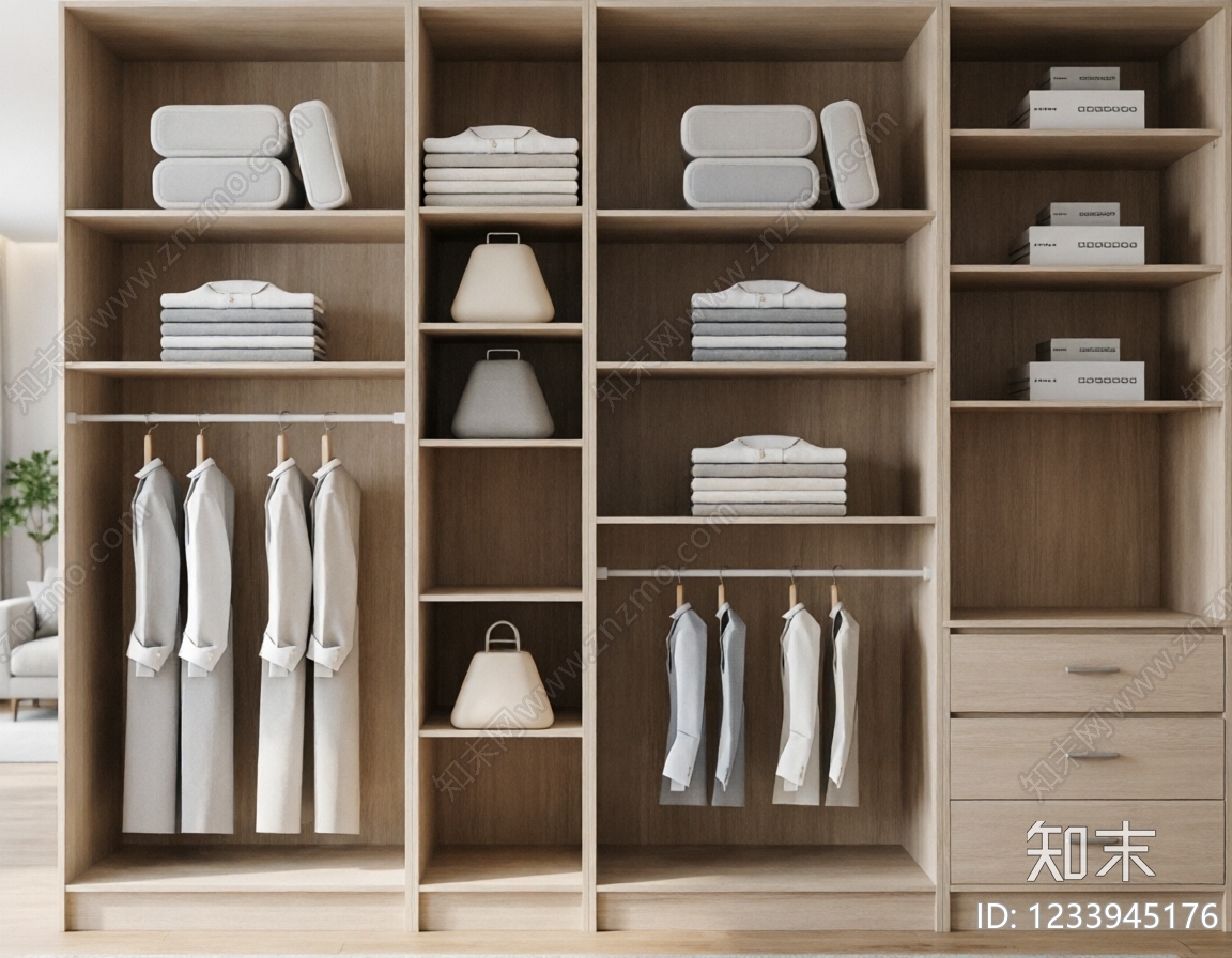 柜子cad施工图下载【ID:1233945176】