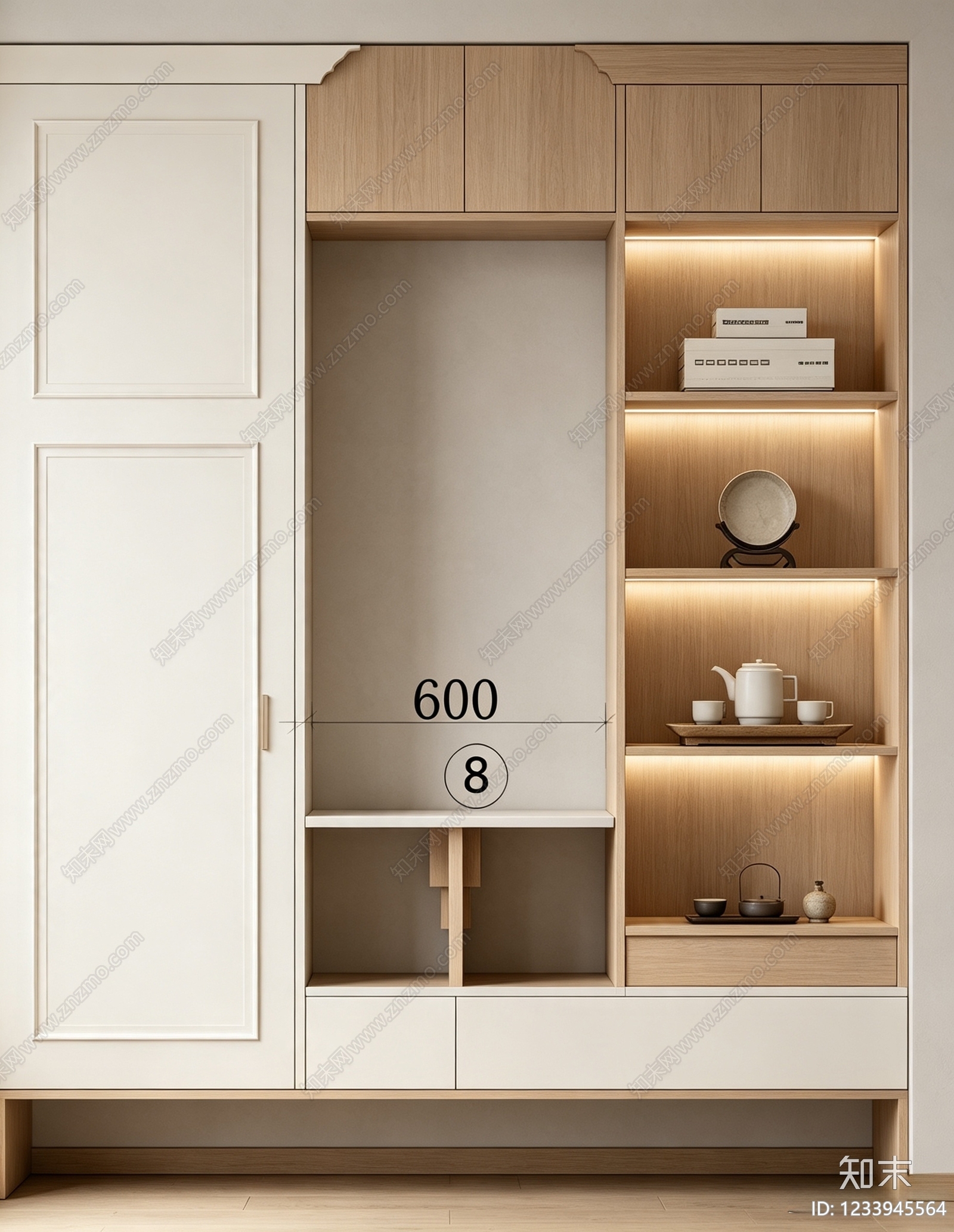 柜子cad施工图下载【ID:1233945564】
