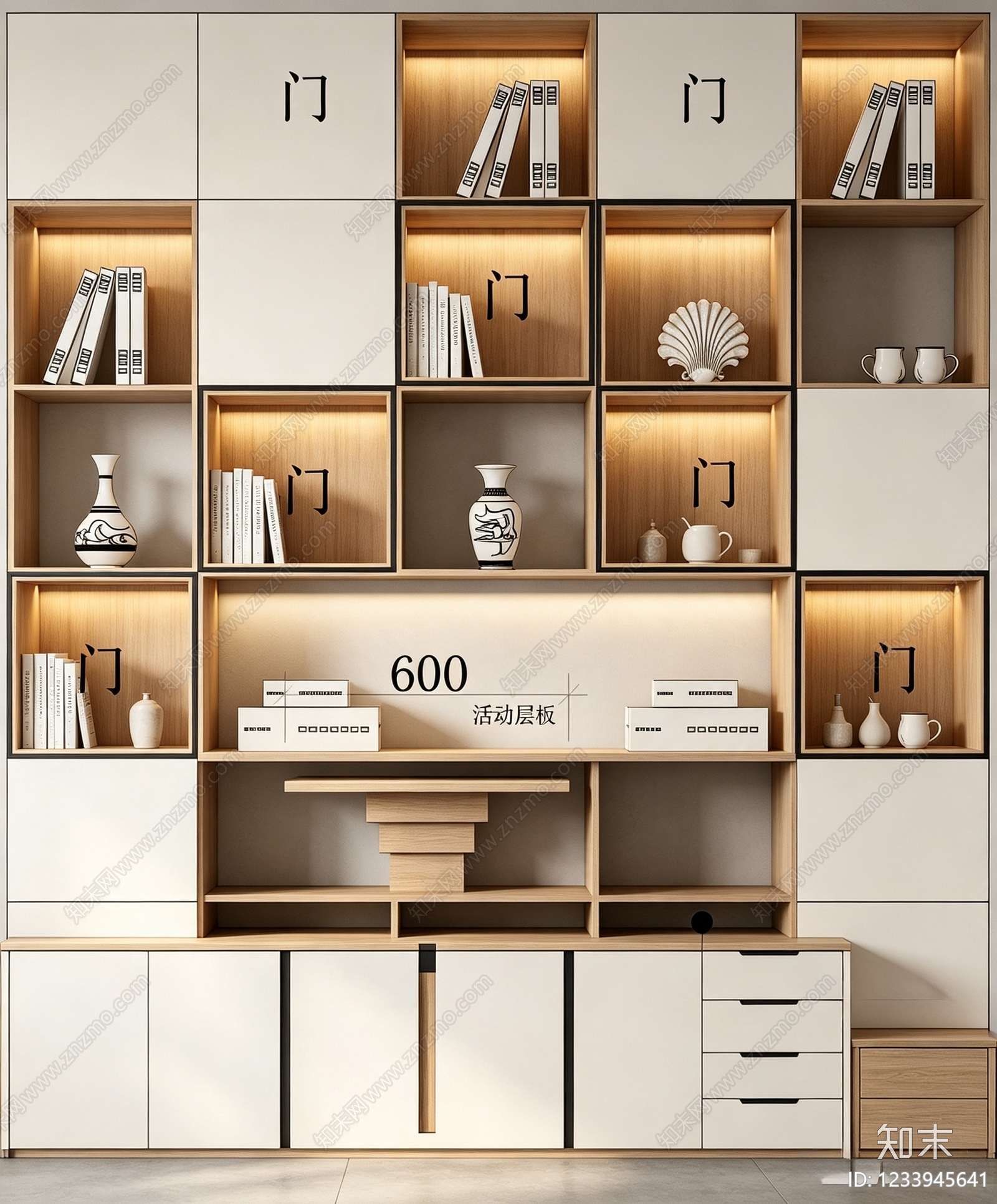 柜子cad施工图下载【ID:1233945641】