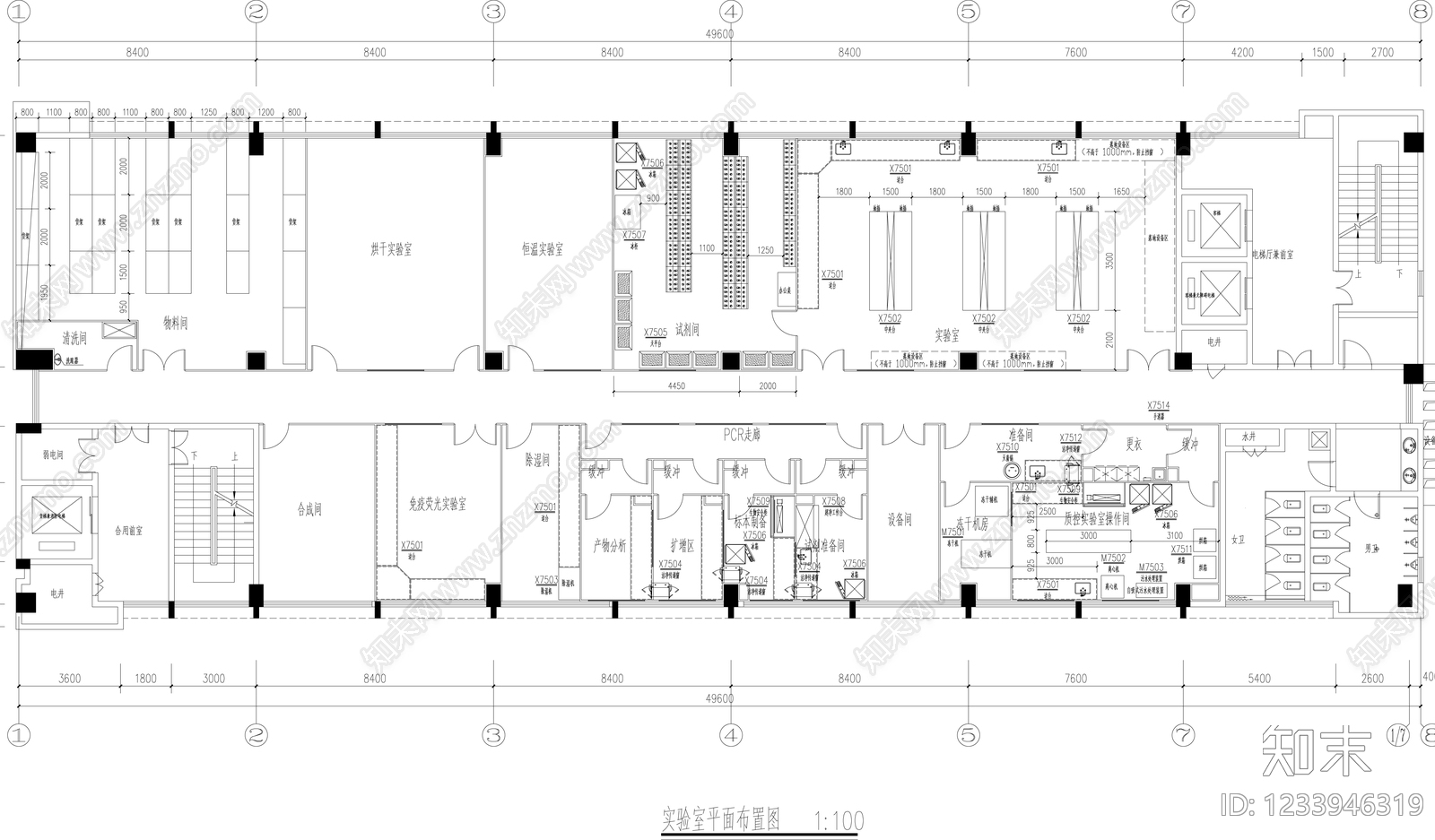 实验室cad施工图下载【ID:1233946319】