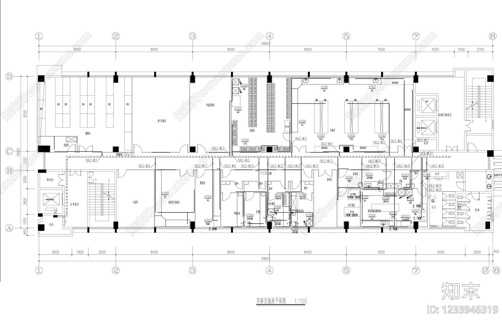 实验室cad施工图下载【ID:1233946319】