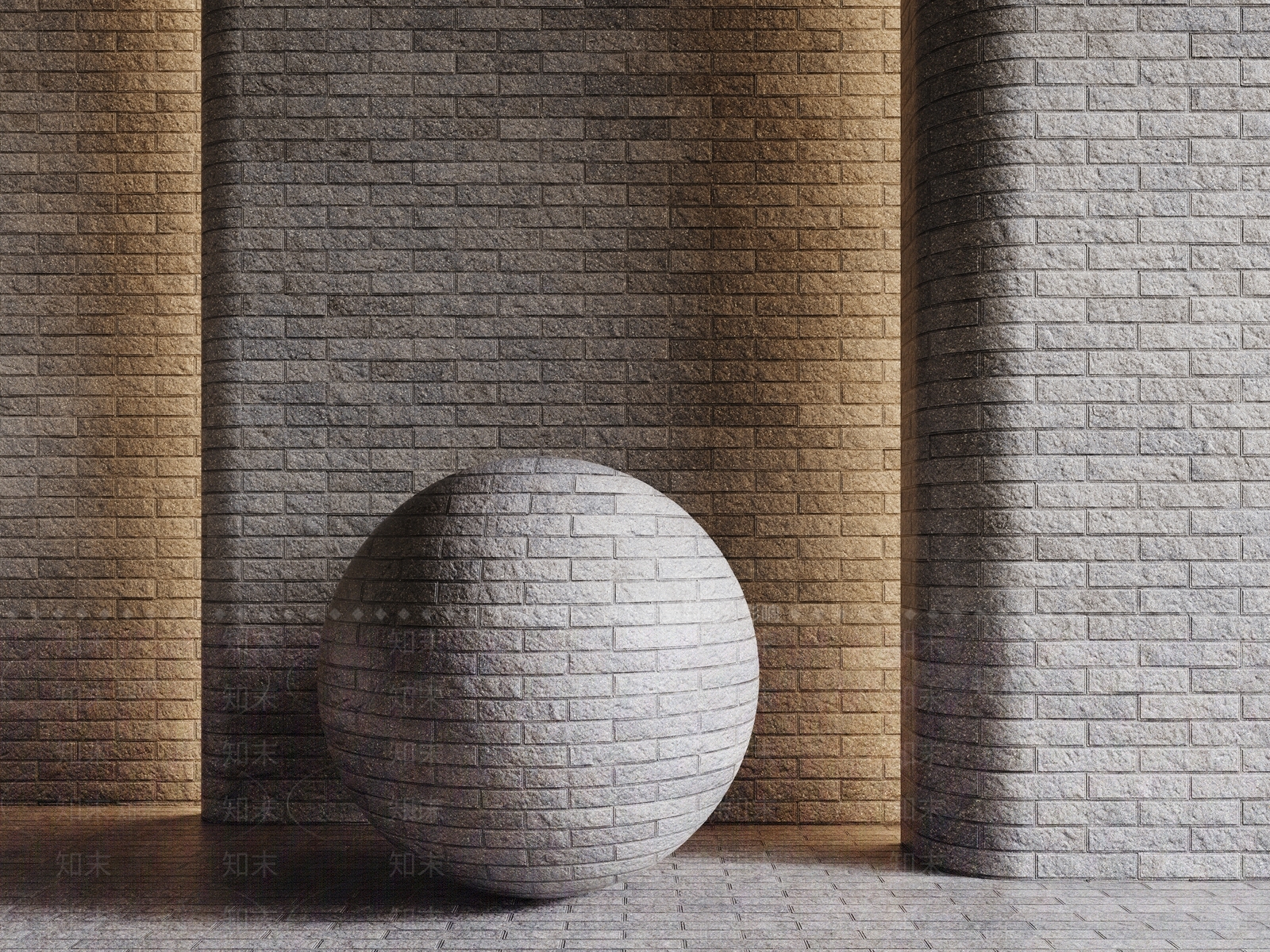 极简砖3D模型下载【ID:1233947250】