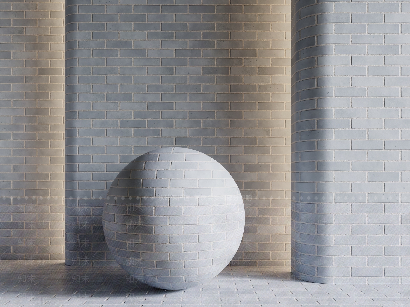 极简砖3D模型下载【ID:1233947857】