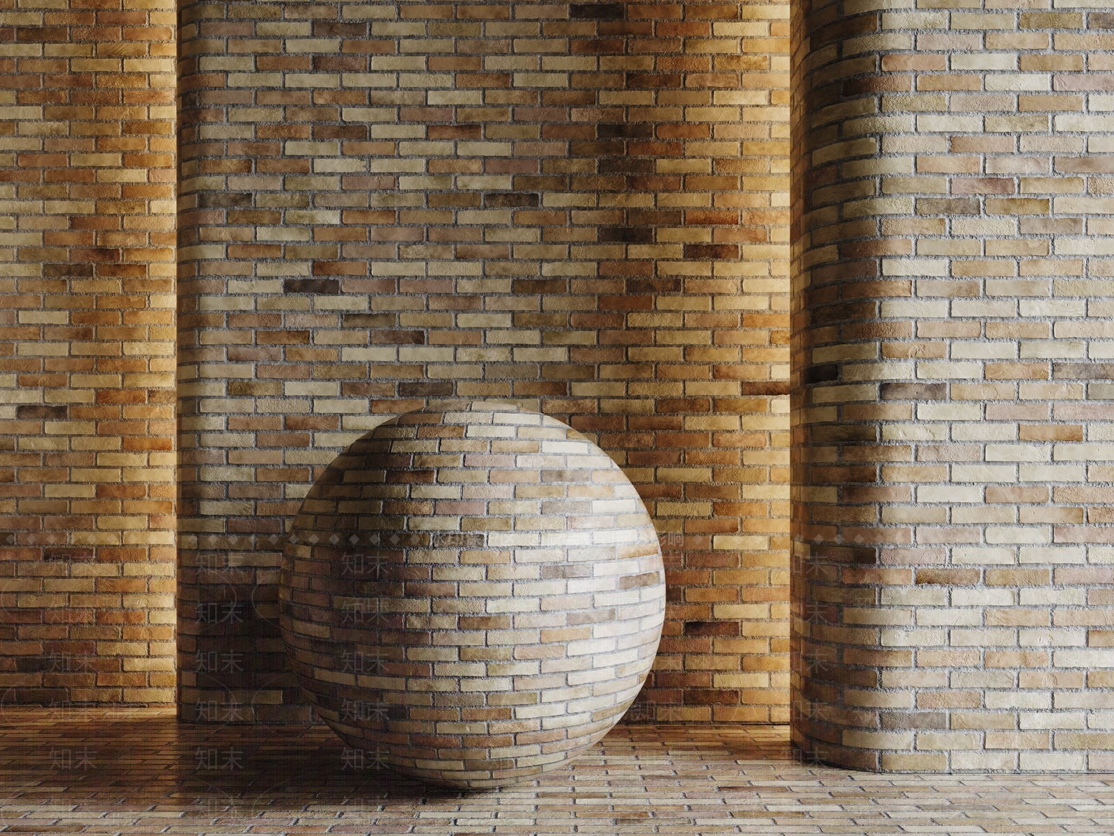 极简砖3D模型下载【ID:1233948670】
