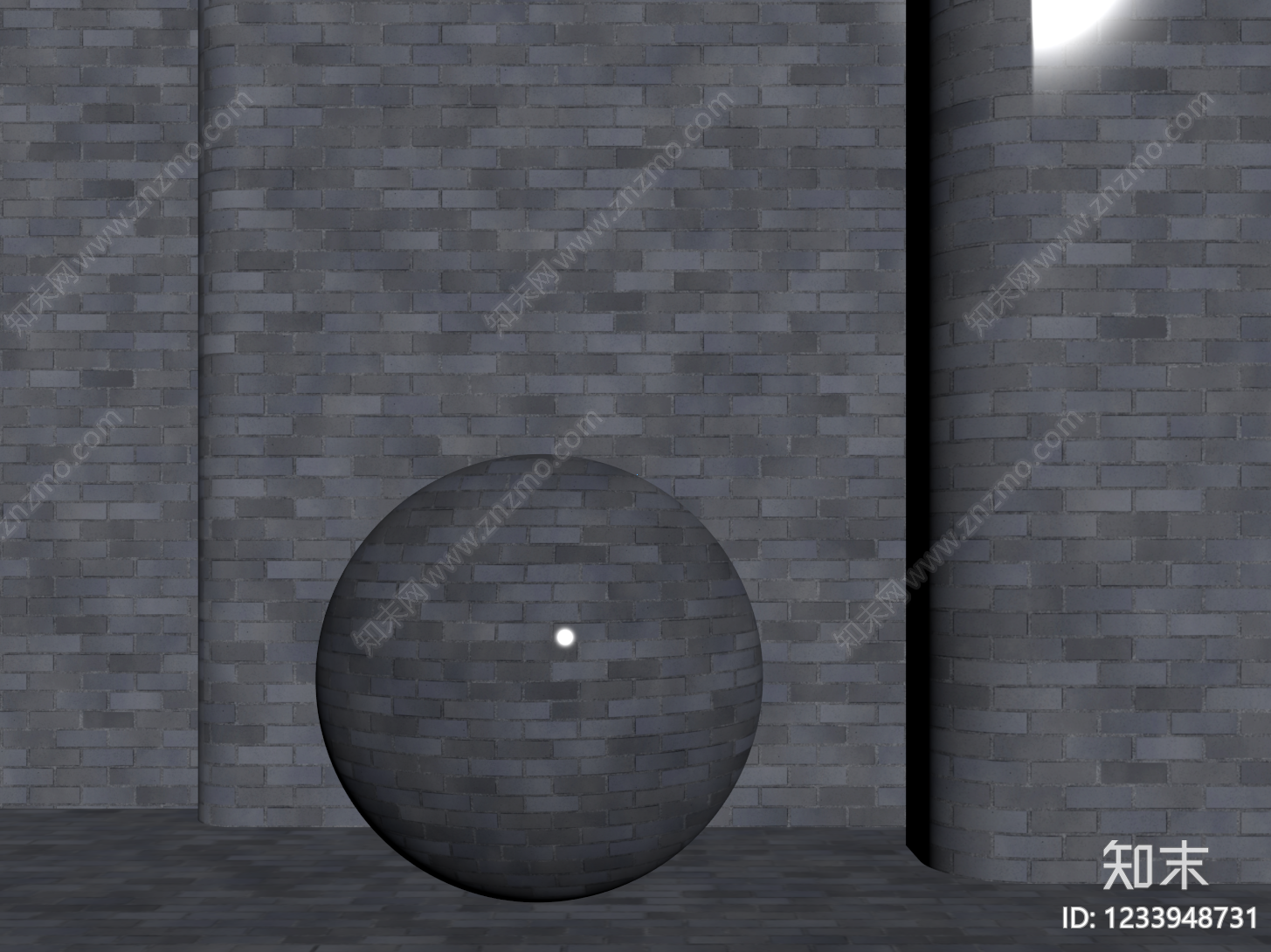 工业风砖3D模型下载【ID:1233948731】