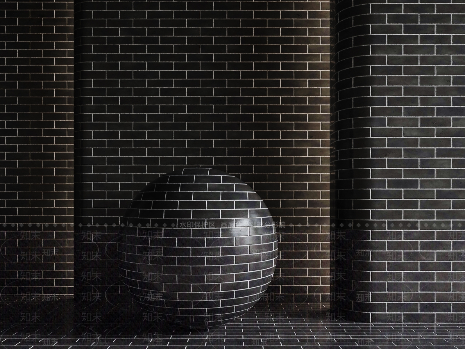 工业风砖3D模型下载【ID:1233948881】