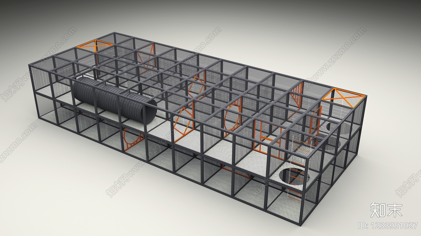 工业风安全设施3D模型下载【ID:1233951027】