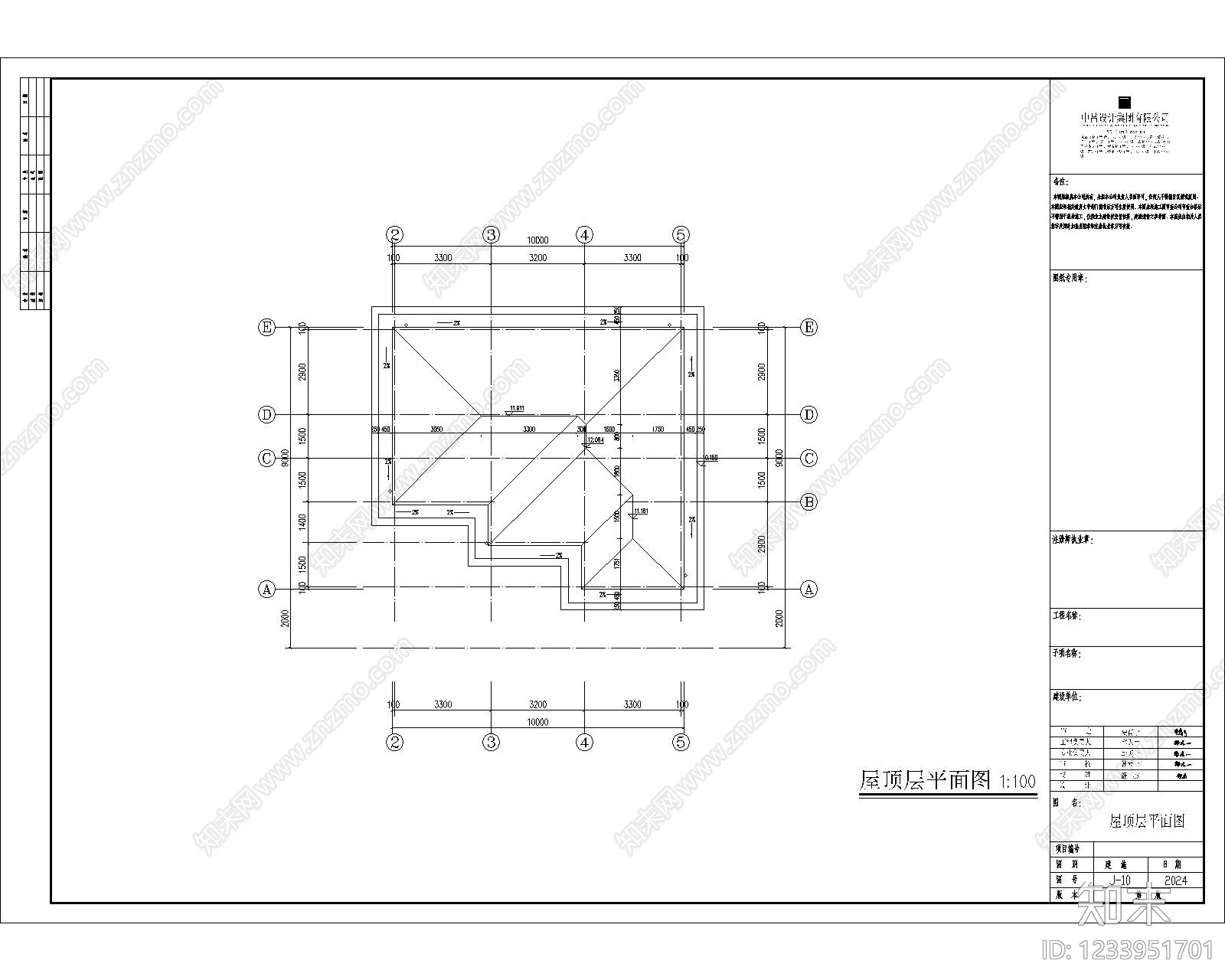 别墅建筑cad施工图下载【ID:1233951701】
