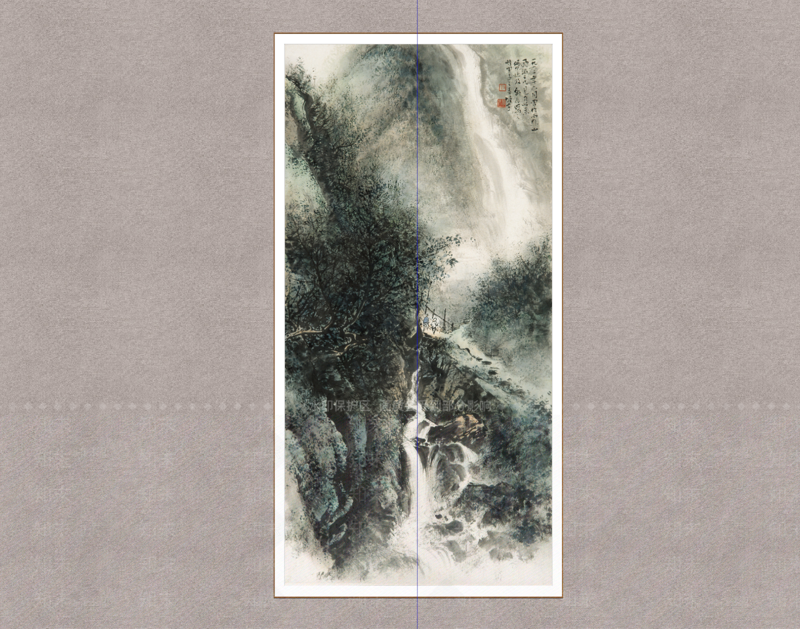 中式山水画SU模型下载【ID:1233951857】