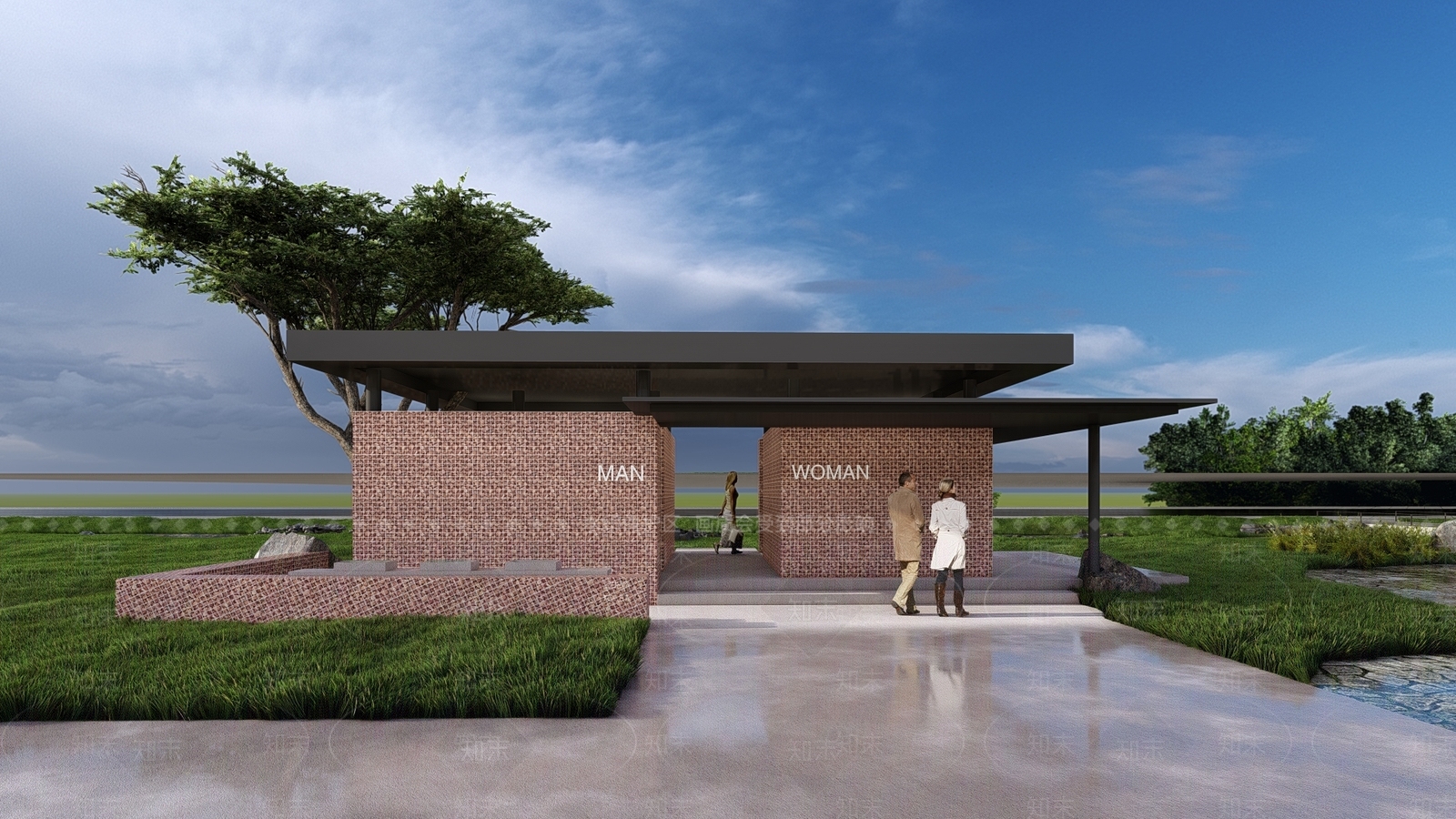 现代主义其他景观小建筑SU模型下载【ID:1233956305】