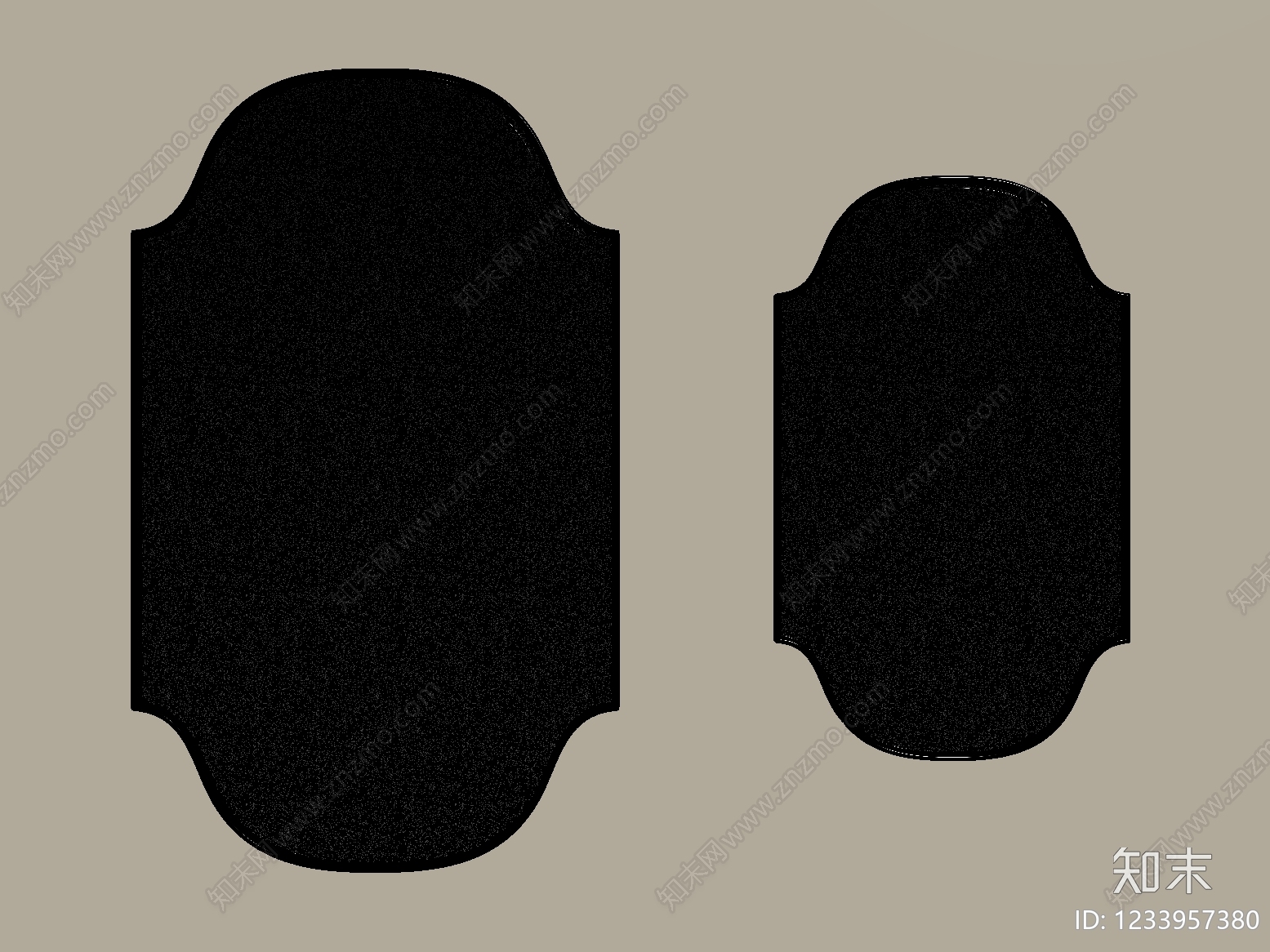 轻奢镜子3D模型下载【ID:1233957380】