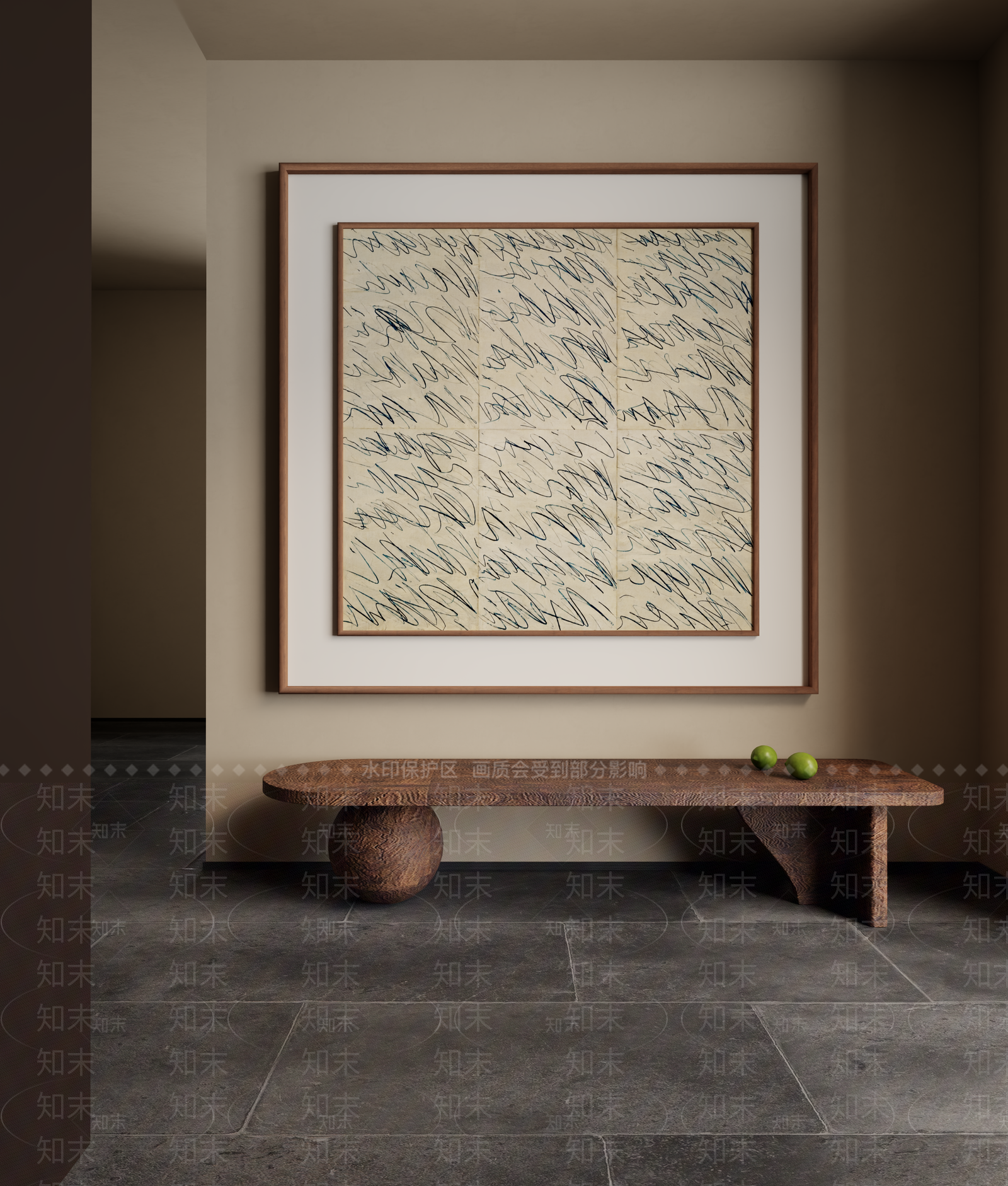 侘寂挂画SU模型下载【ID:1233957495】