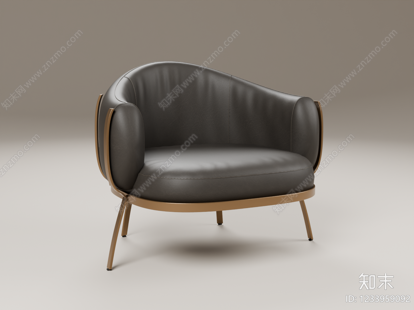 轻奢休闲椅SU模型下载【ID:1233959092】