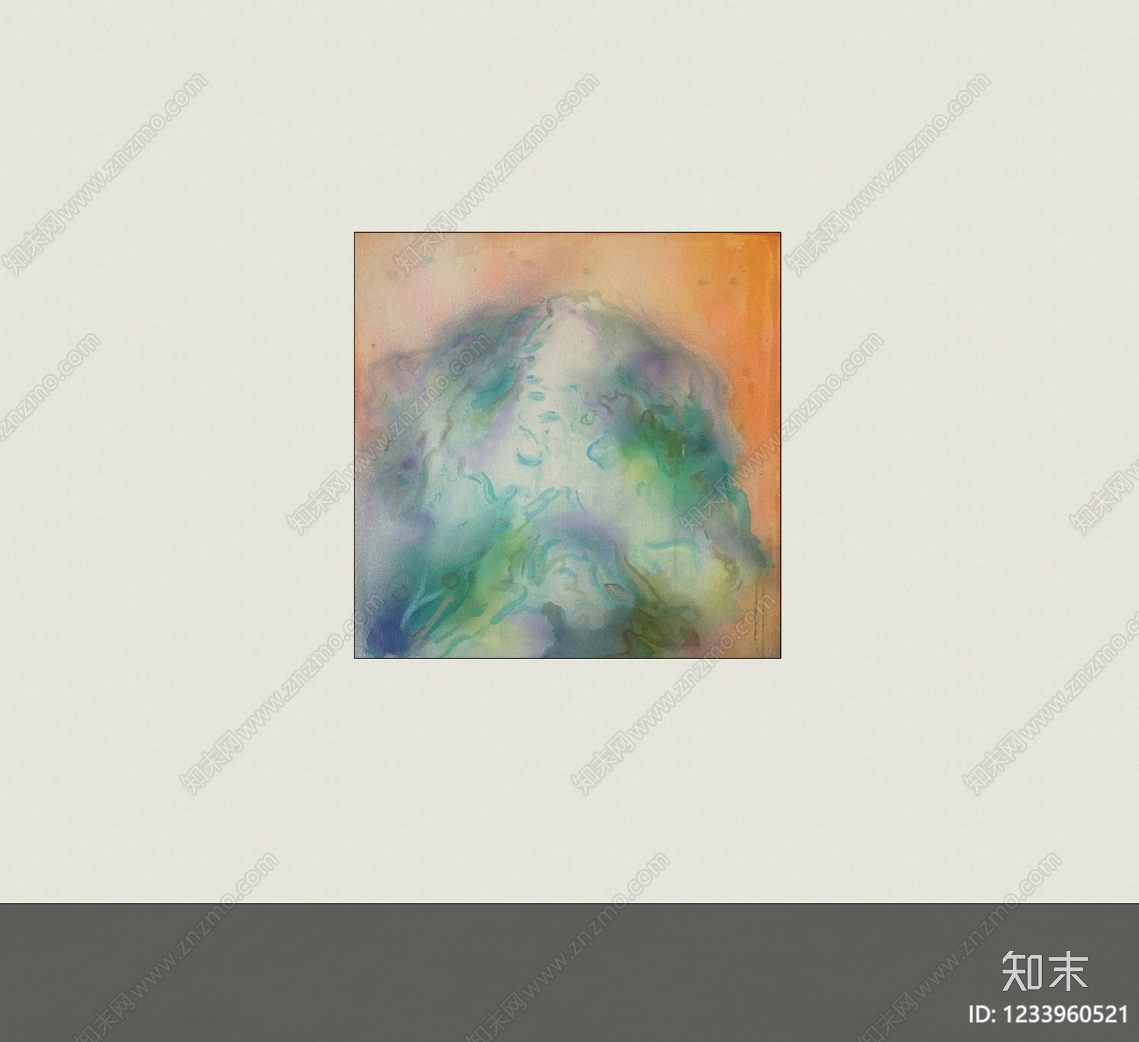 极简抽象画SU模型下载【ID:1233960521】