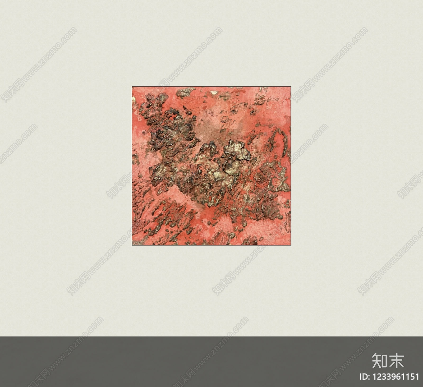 侘寂抽象画SU模型下载【ID:1233961151】