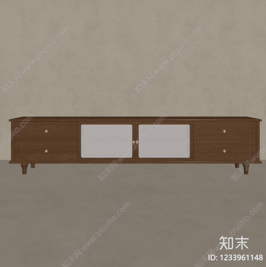 中古风电视柜SU模型下载【ID:1233961148】