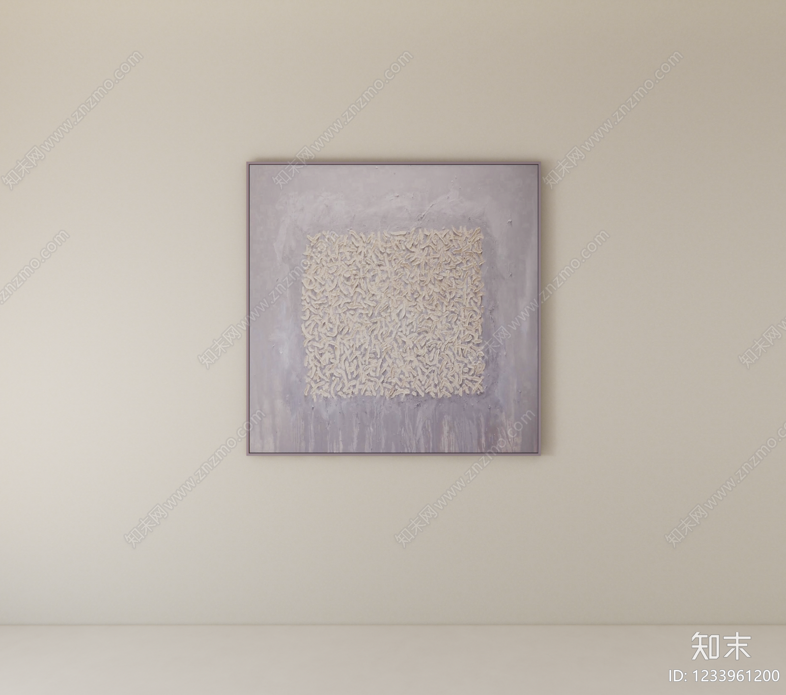 侘寂抽象画SU模型下载【ID:1233961200】